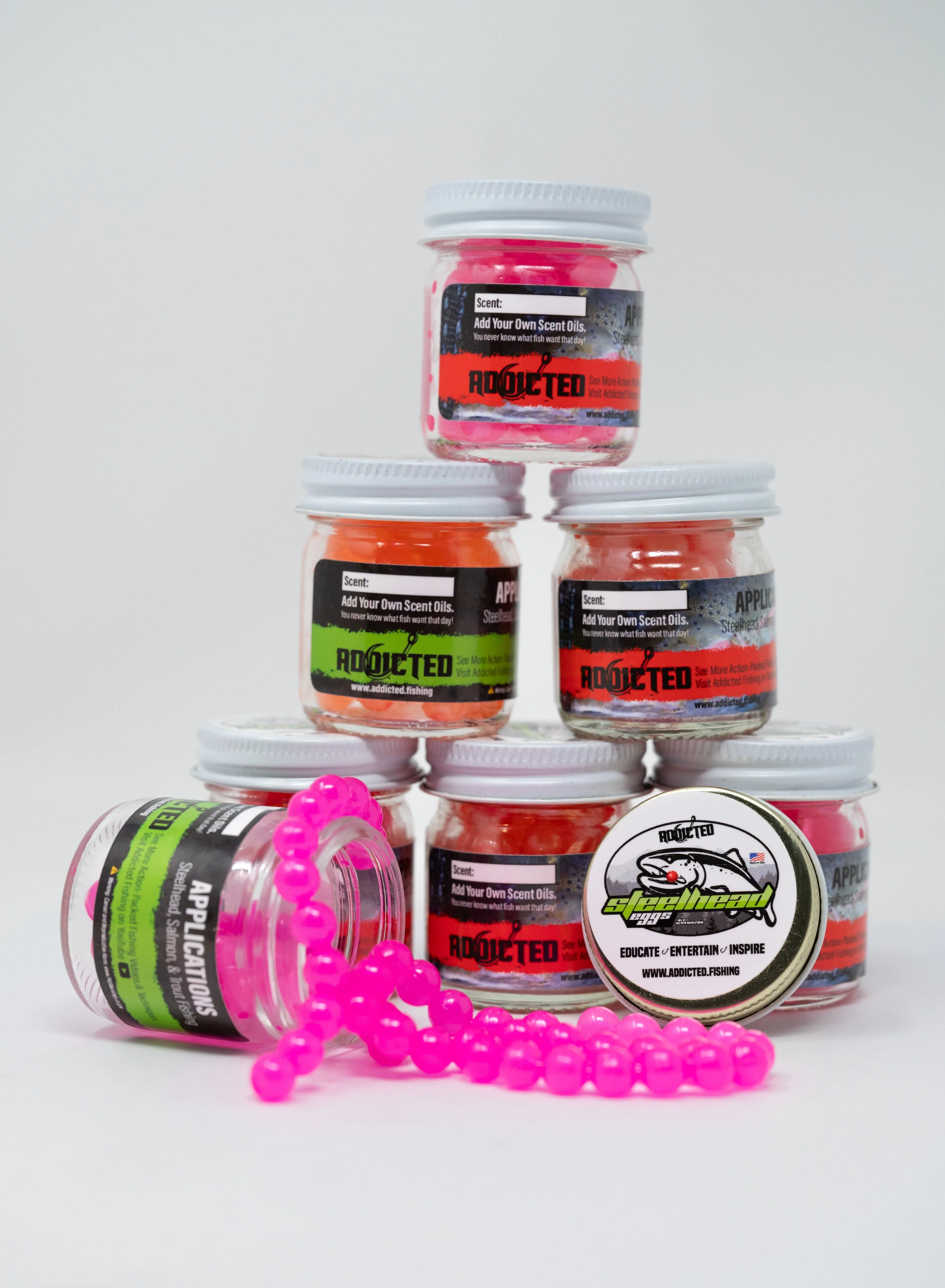 Peachy Pearl Trout & Steelhead Rubber Eggs - Image 3