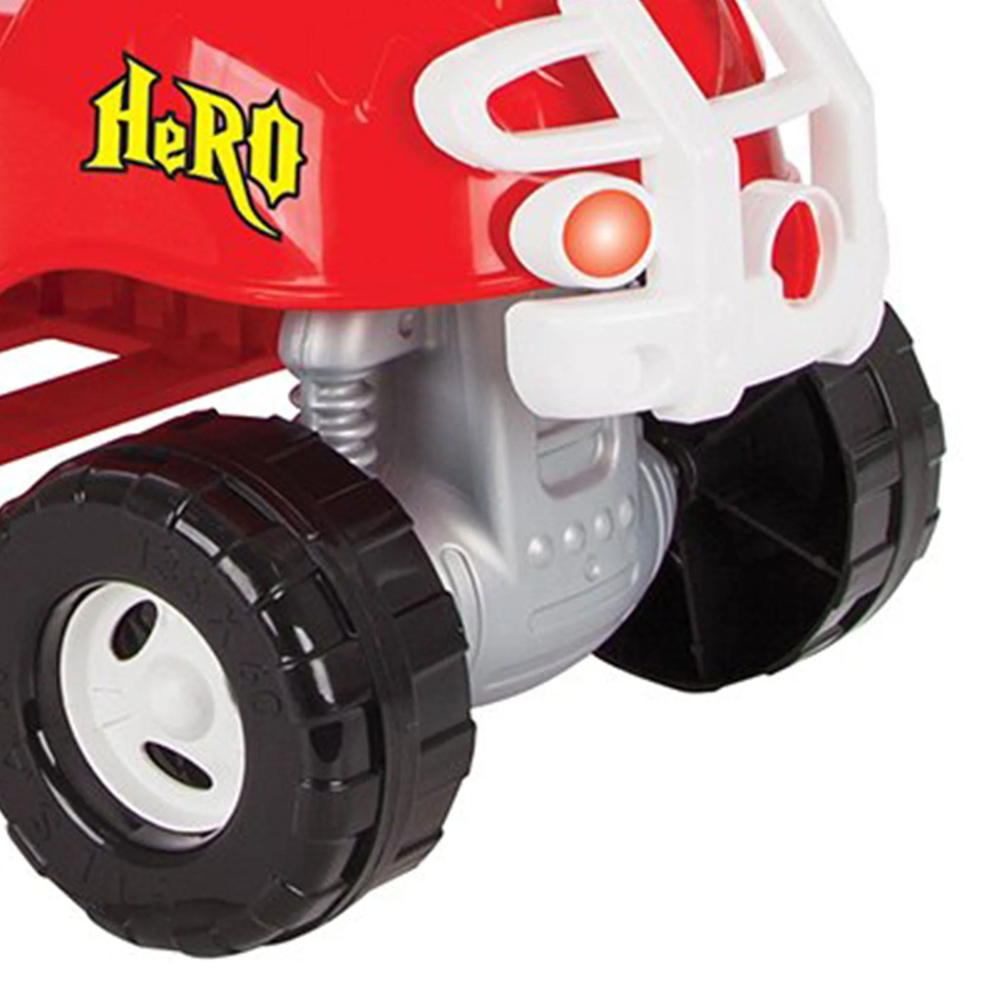 Pilsan Hero ATV Pedalless Ride On Kids Toy w/ Horn for Ages 36 Months & Up, Red - Image 4