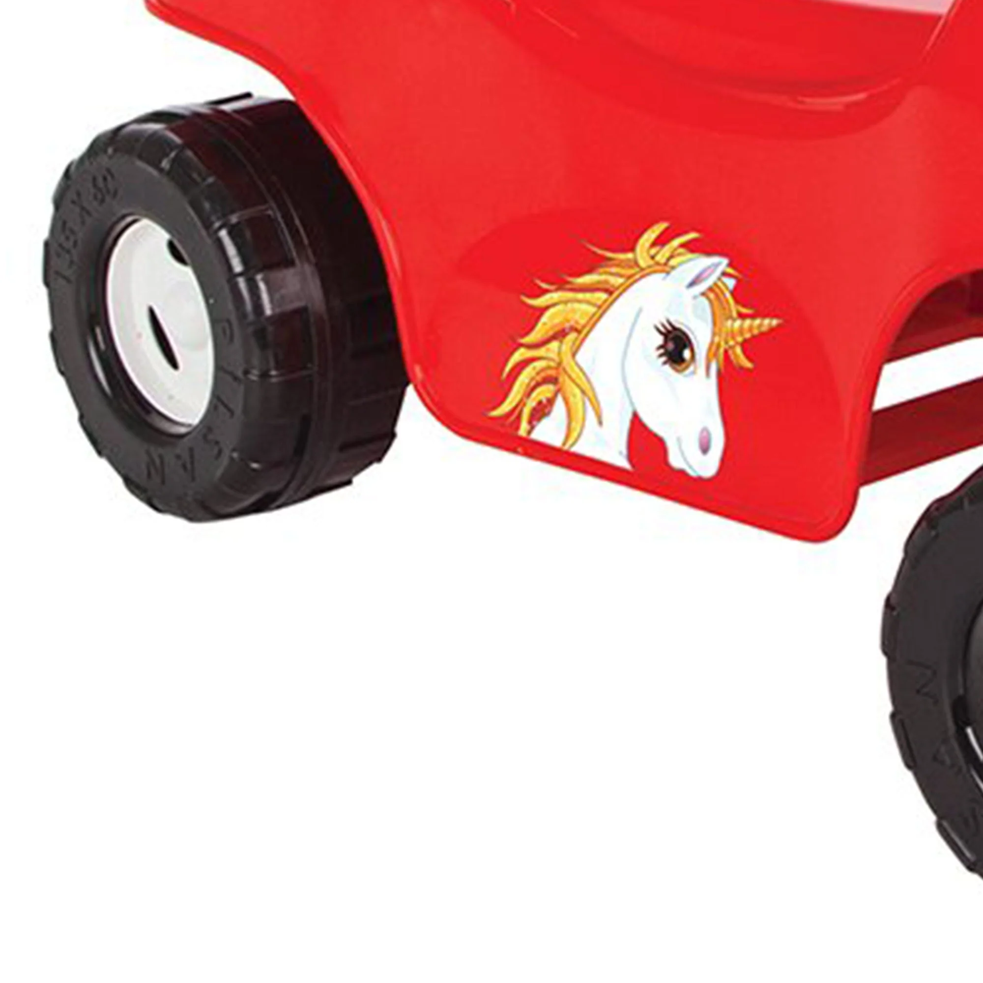 Pilsan Hero ATV Pedalless Ride On Kids Toy w/ Horn for Ages 36 Months & Up, Red - Image 5