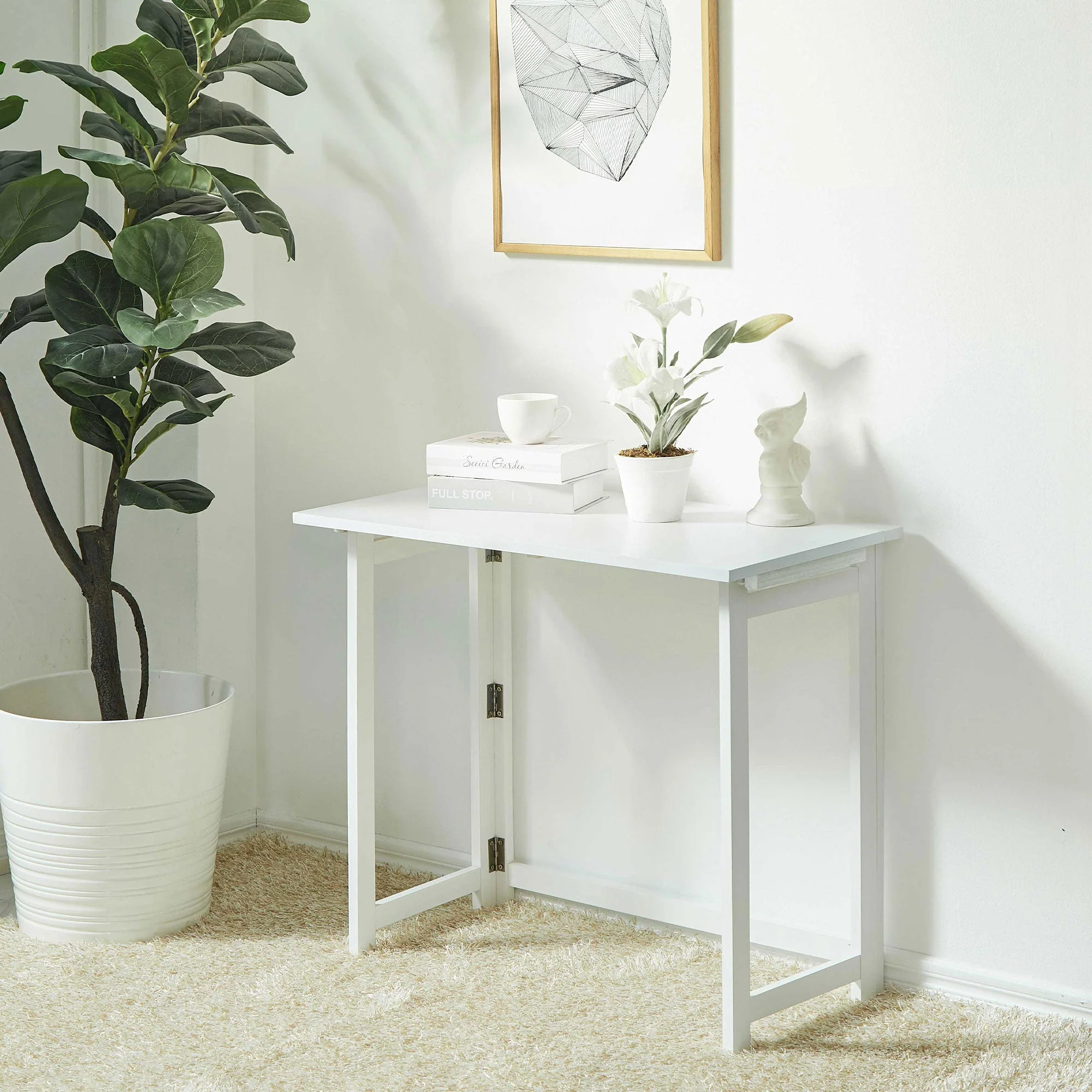 PJ Wood Children's Folding Desk with Leg Hinges for Studying, Arts and Crafts - Image 4