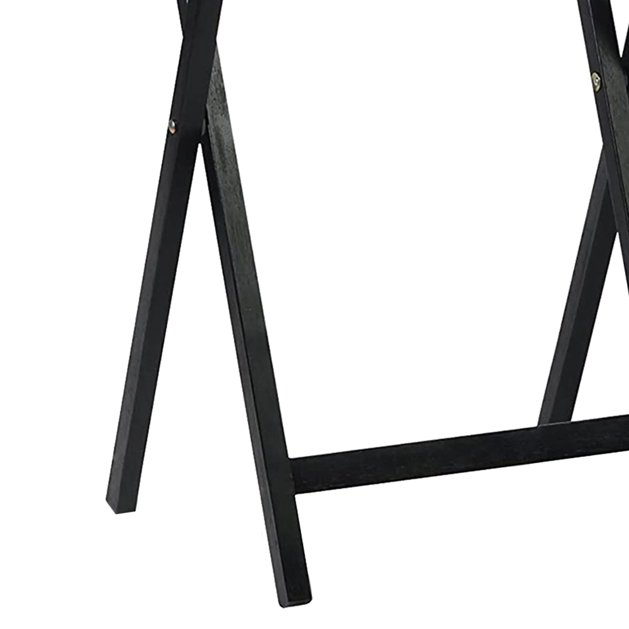 PJ Wood Folding Portable TV Snack Tray Table w/Compact Storage Rack, (Set of 7) - Image 7