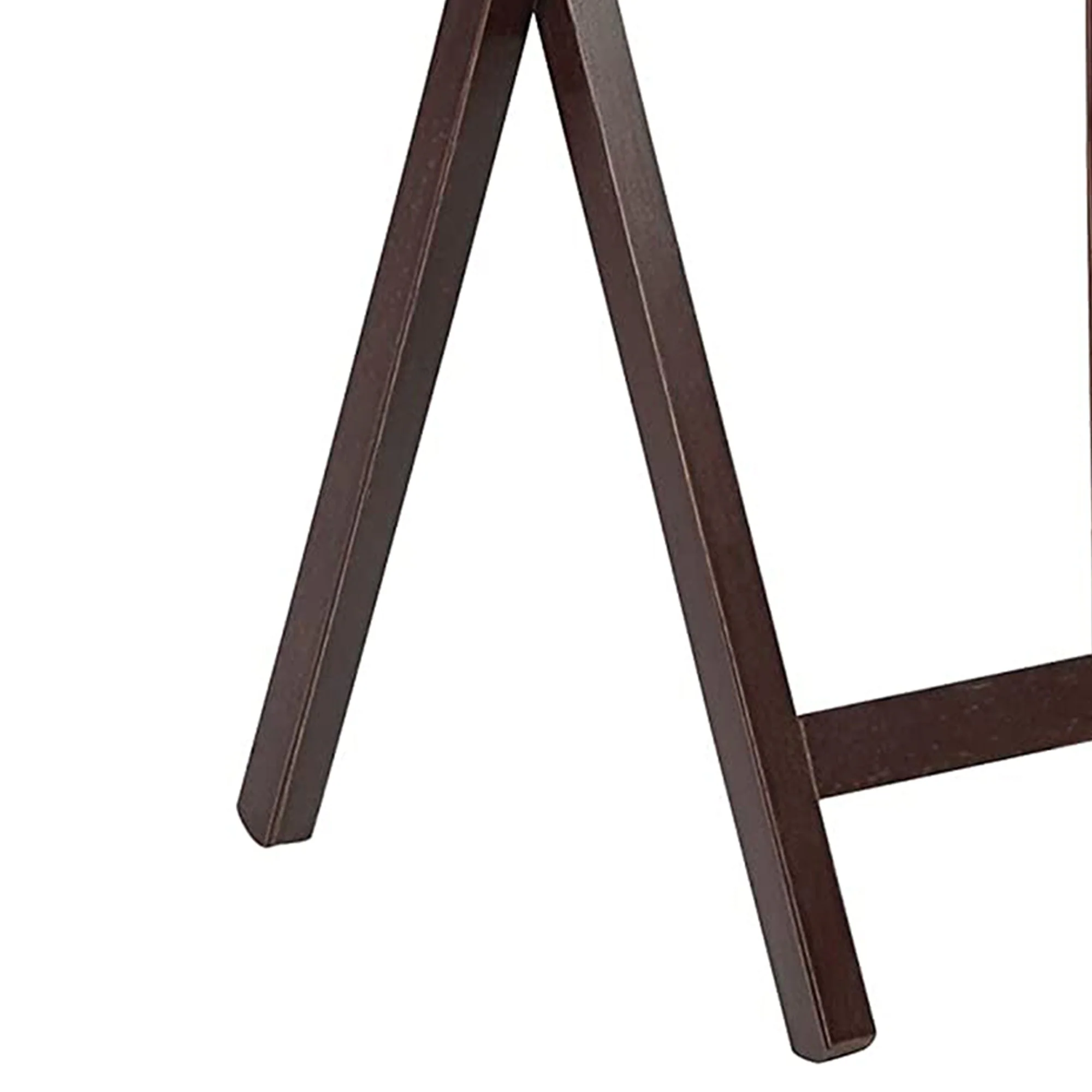 PJ Wood Portable Folding TV Snack Tray Table Desk Stand, Espresso (4 Piece Set) - Image 4
