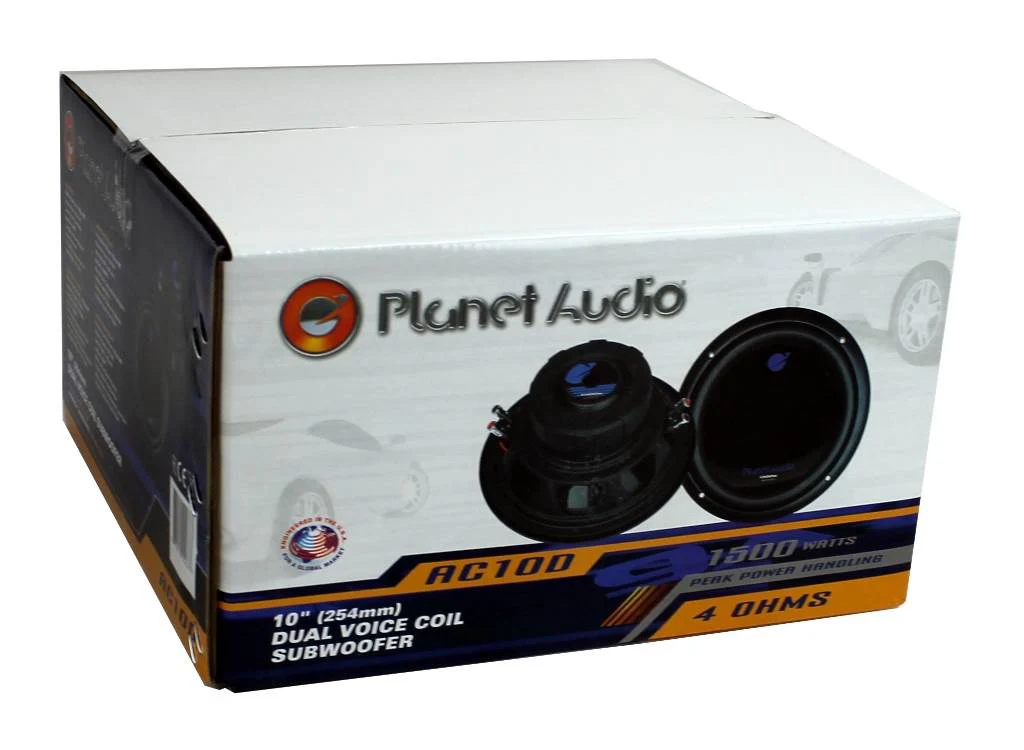 Planet Audio AC10D 10" 1500 Watt 4 Ohm Dual Voice Coil Car Audio Subwoofer, Pair - Image 9