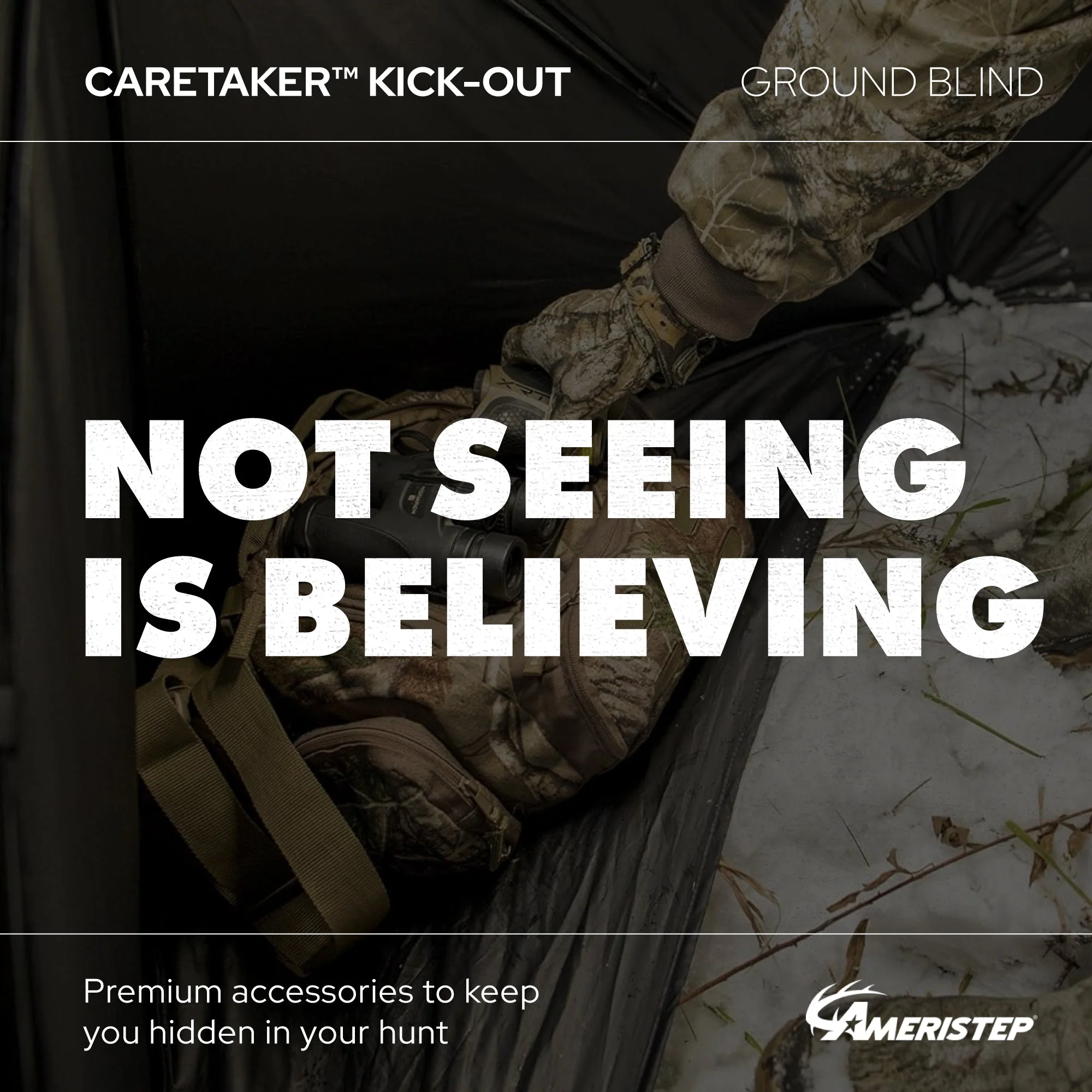 Plano Ameristep Care Taker Outdoor 2 Person Kick Out Hunting Blind, Camouflage - Image 2