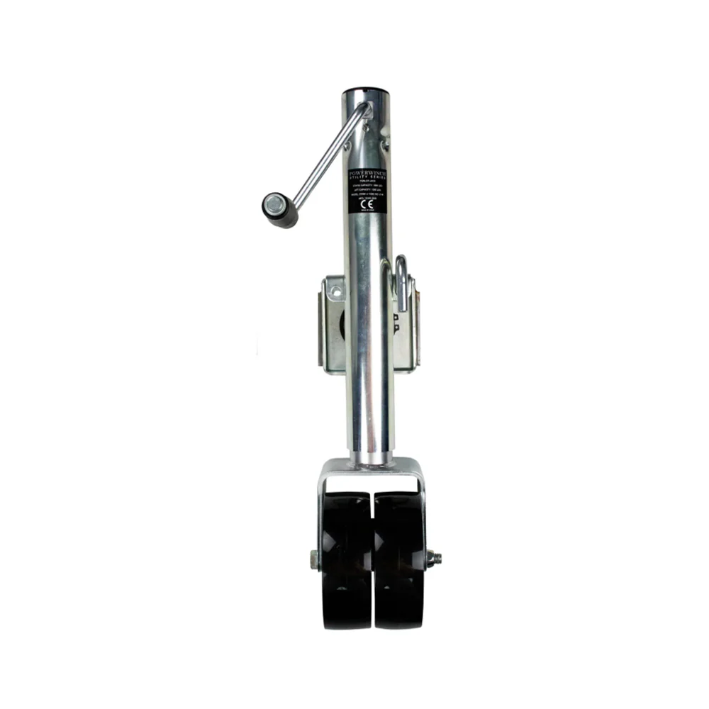 Powerwinch Utility Series Jack - 1500lb, Bolt-On, Double Wheel, Zinc