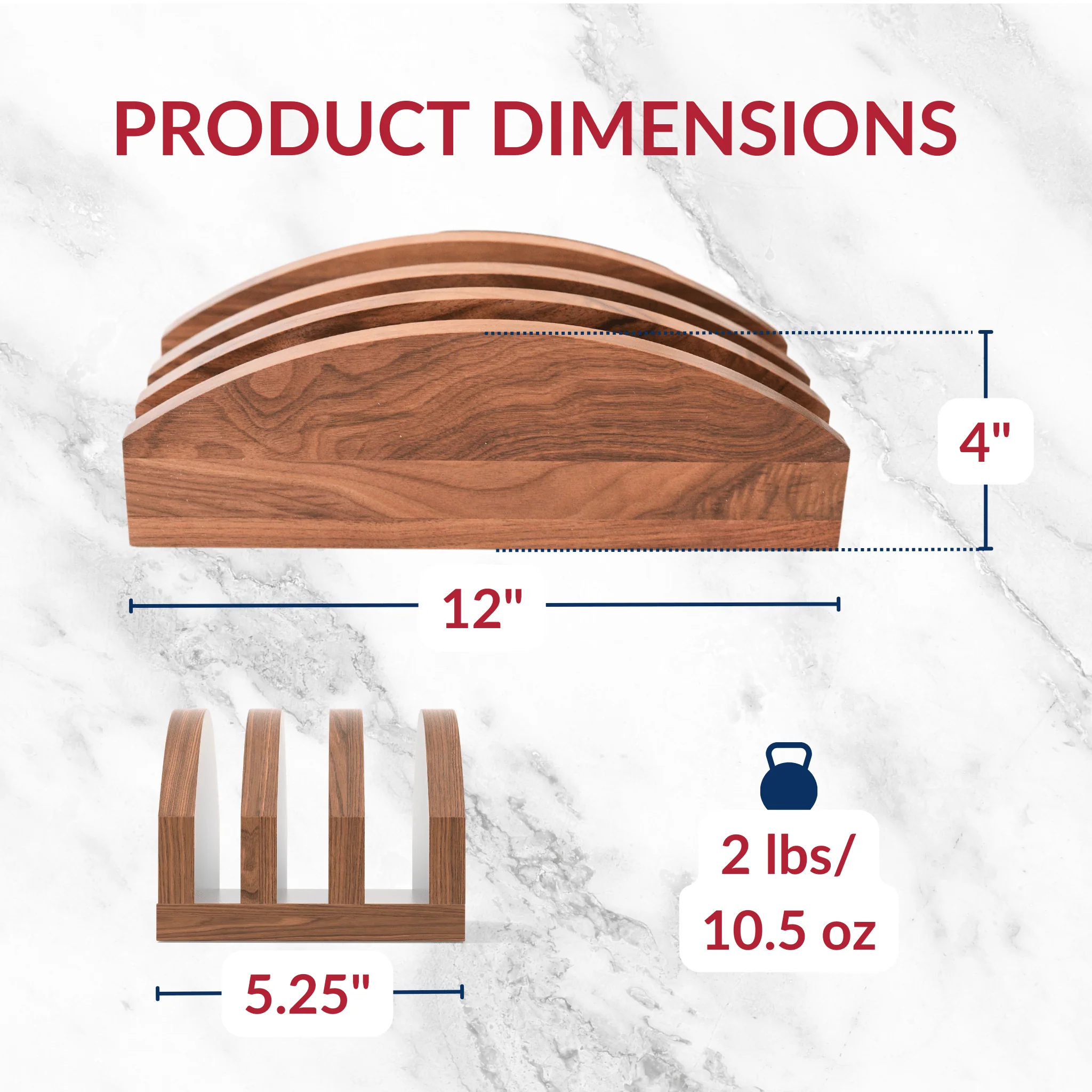 Premium Walnut Cutting Board Holder - Sturdy & Stylish - Image 2