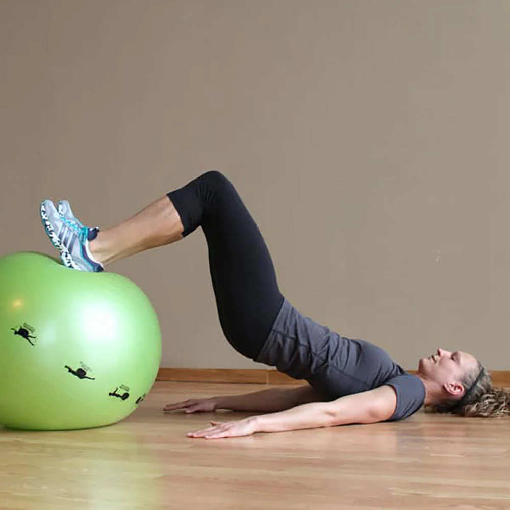 Prism Fitness 55cm Smart Self-Guided Stability Exercise Medicine Ball, Yellow - Image 4