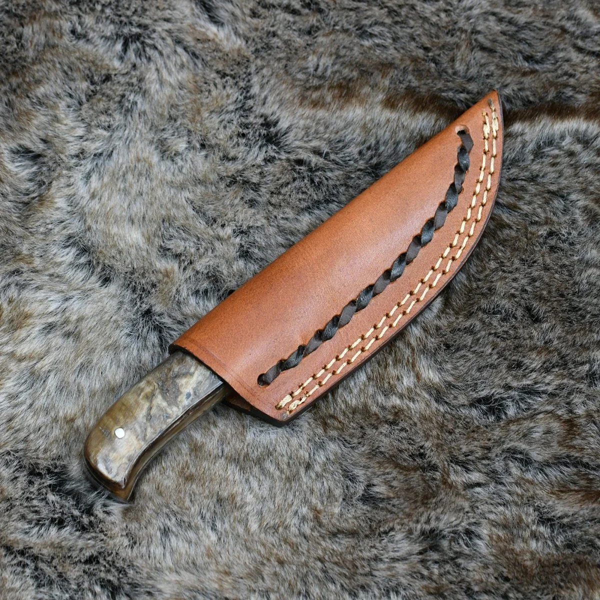 Pulse Skinner Knife with Ram Horn Handle - Image 7
