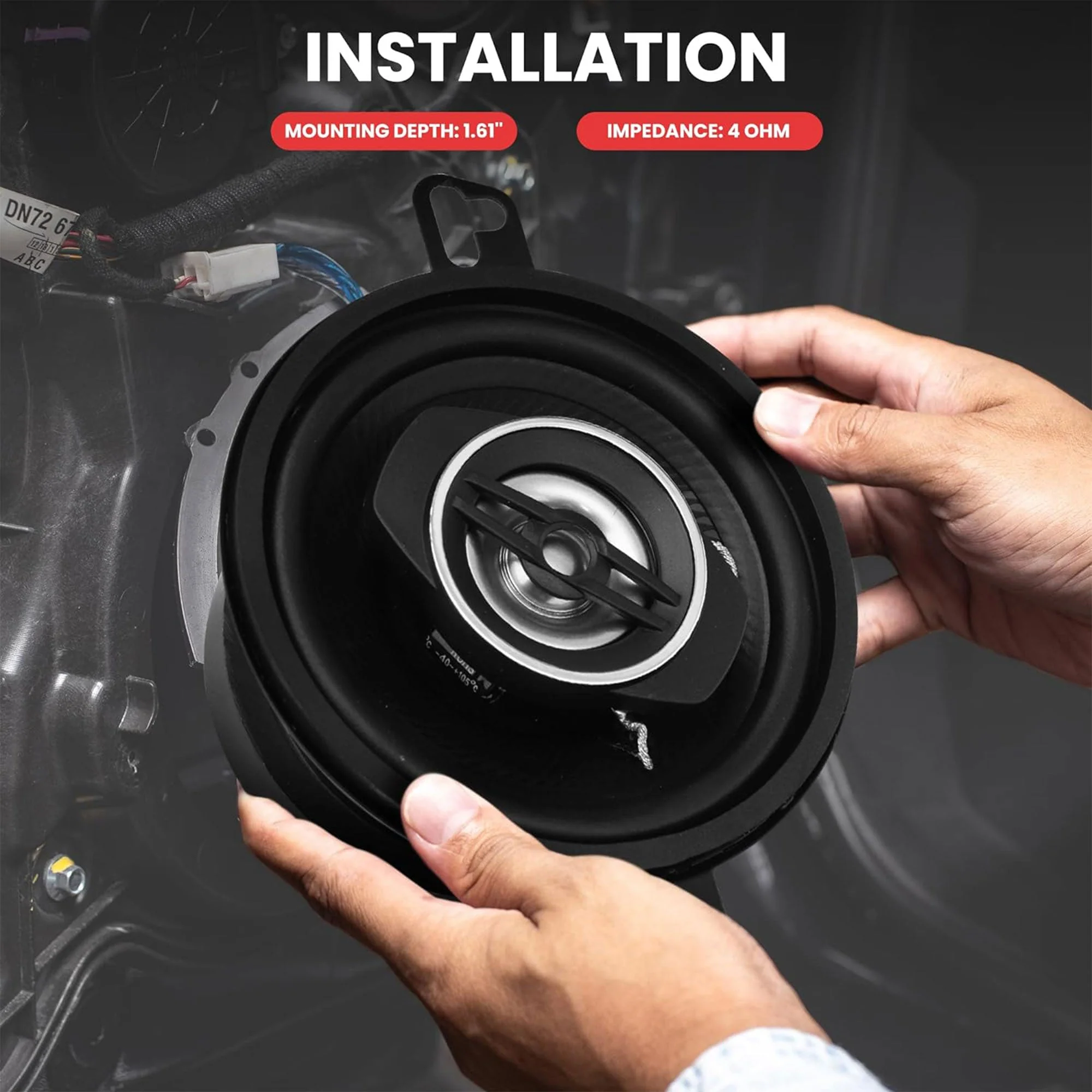 Pyle 2 Way Universal Car Stereo Speakers with OEM Quick Replacement Component - Image 6
