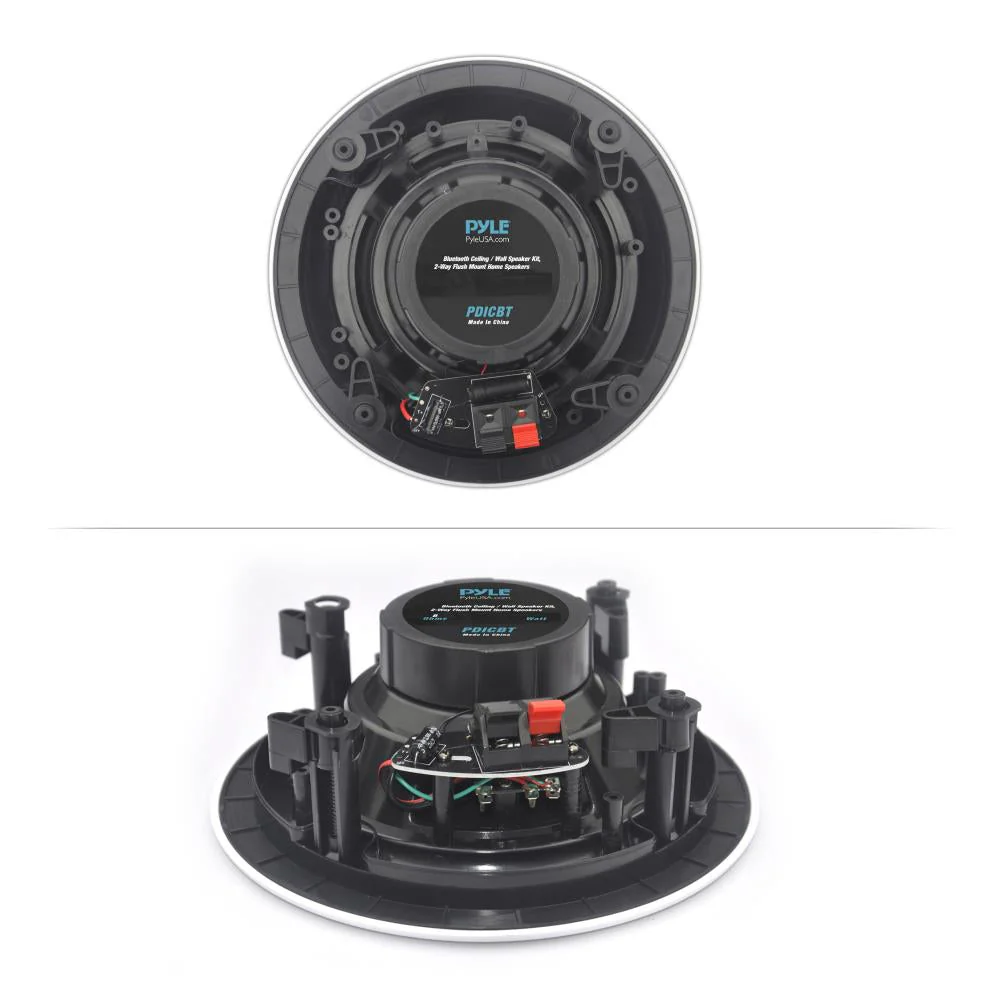 Pyle Audio 6.5 In 2 Way 200W Flush Mount Bluetooth Ceiling Wall Speakers, 4 Pack - Image 4