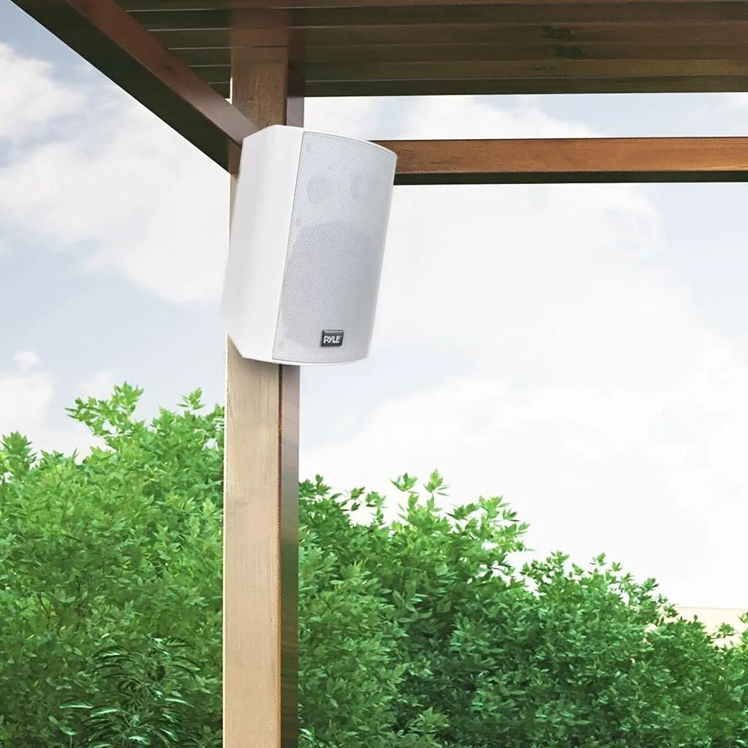 Pyle PDWR61BTWT Bluetooth Indoor Outdoor 6.5 Inch Speaker System, White (2 Pack) - Image 6
