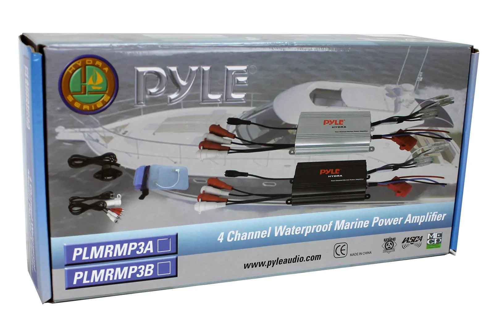 Pyle PLMRMP3B 800 Watt 4-Channel Waterproof Micro Marine Amplifier Amp Stereo - Image 3