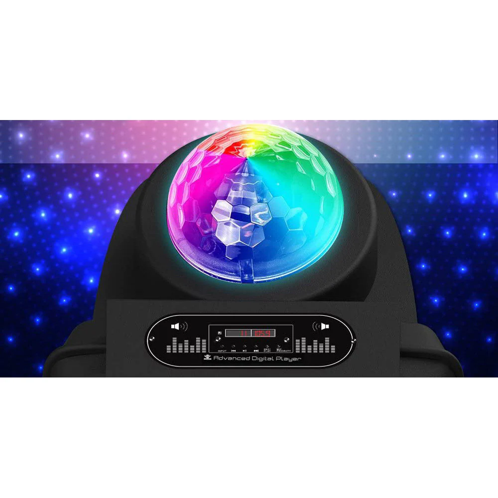 Pyle Portable 700W Outside Wireless Speaker DJ Karaoke Machine w/Fun LED Lights - Image 2