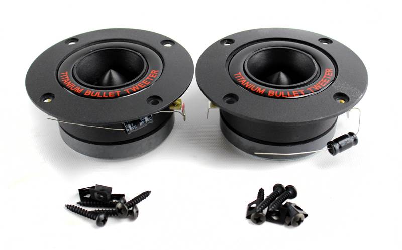 Pyramid Pro TW18BK 3.25" 600W Car Titanium Super Car/Home DJ Horns/Tweeters (4) - Image 2