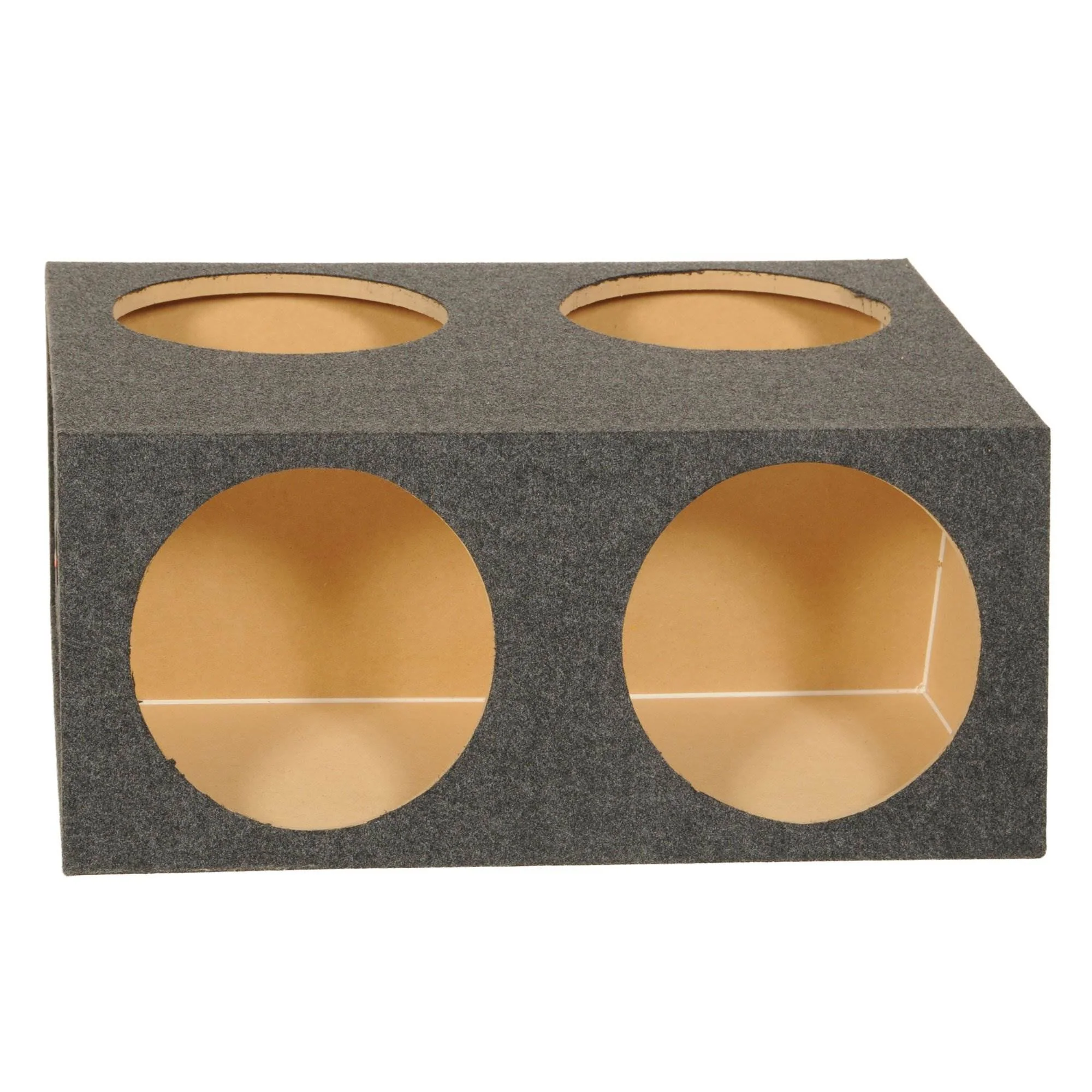 Q Power 4 Hole 12" Sealed Divided Subwoofer Box & 12" 1800W Subwoofer (4 Pack) - Image 3