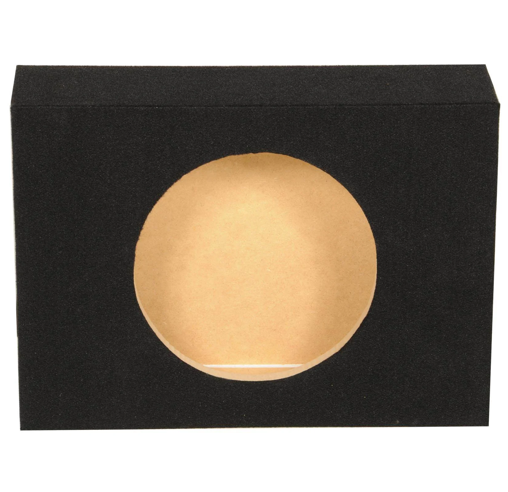 Q Power Shallow Single 12 In Sealed MDF Truck Subwoofer Enclosure Box, Charcoal - Image 7