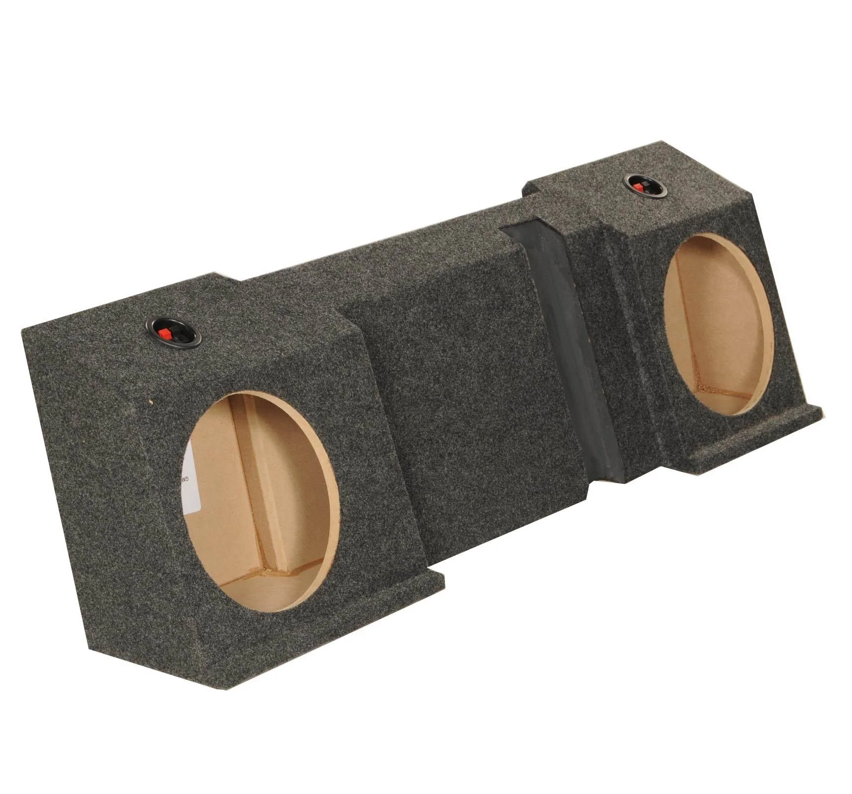 QPower Dual 10" Sealed Downfire Sub Box for GMC and Chevy Avalanche, All Years