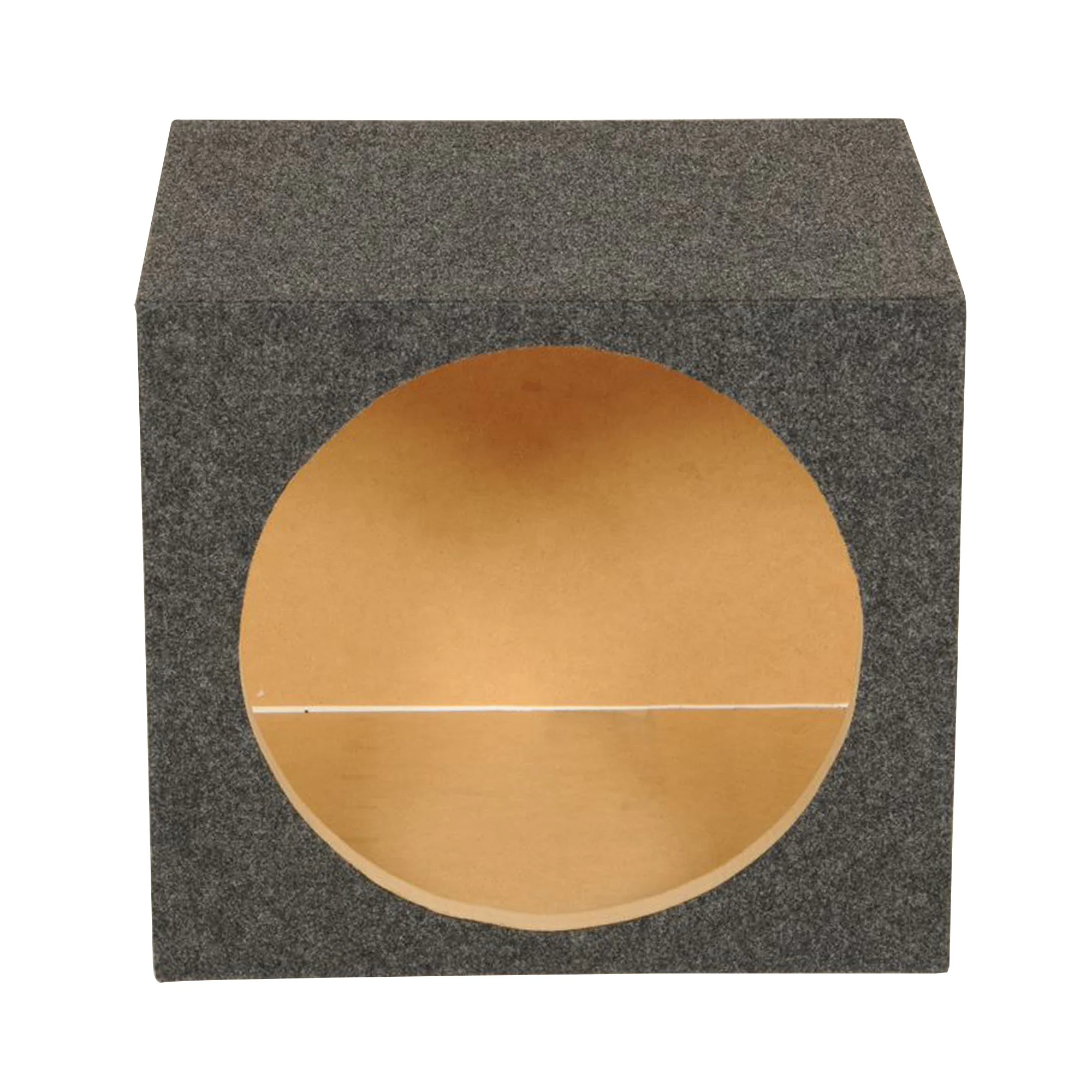 QPower 12" Heavy-Duty Single Sealed Vehicle Subwoofer Enclosure Woofer Box, Gray - Image 7