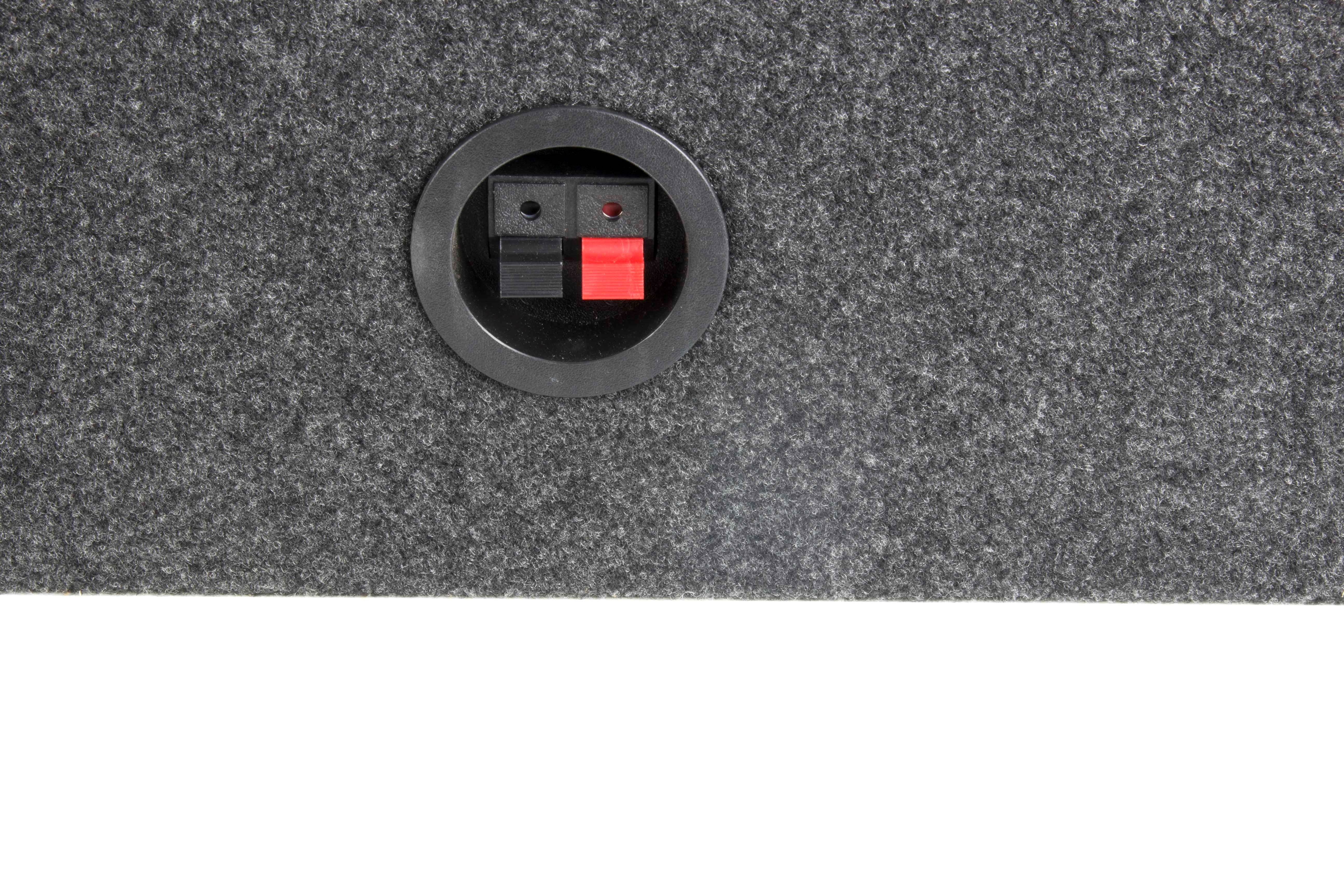 QPower QTW12 Single 12" Sealed Car Audio Subwoofer Sub Box Enclosures, Pair - Image 7