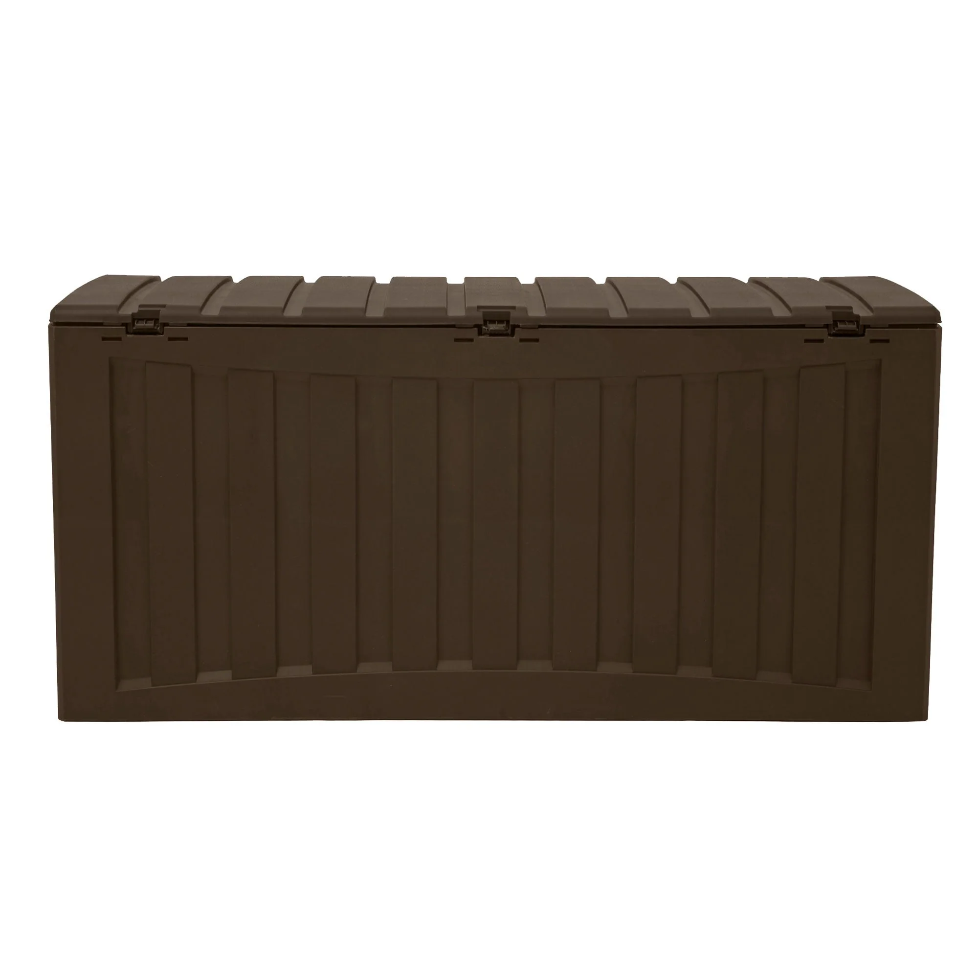 Ram Quality Products Plastic 90 Gal Outdoor Locking Storage Bin Deck Box, Brown - Image 8