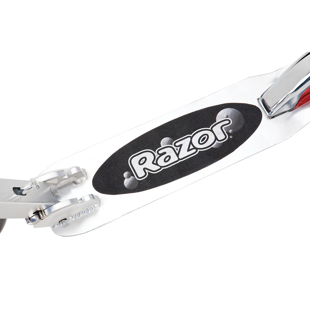 Razor A5 Lux Kids Folding Aluminum Portable Kick Push Scooter, Red - Image 4