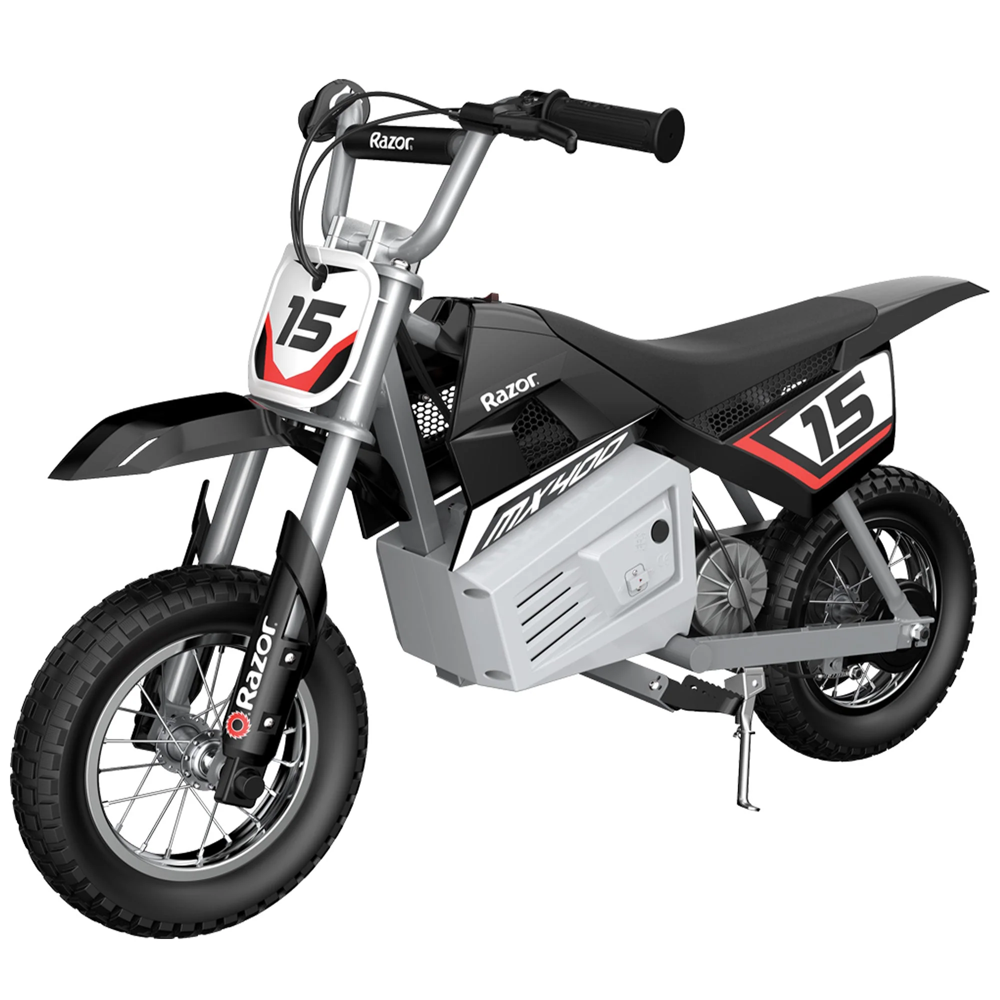 Razor Dirt Rocket Kid Electric Motorcycle Dirt Bike, 1 Black MX400 & 1Red MX350 - Image 2