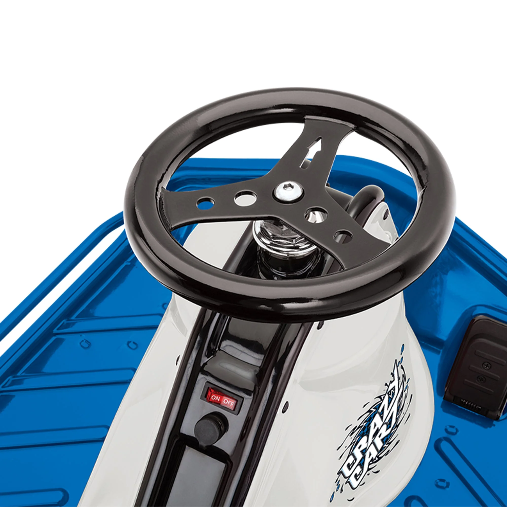 Razor High Torque Motorized Drifting Crazy Cart with Drift Bar for Adults, Blue - Image 7