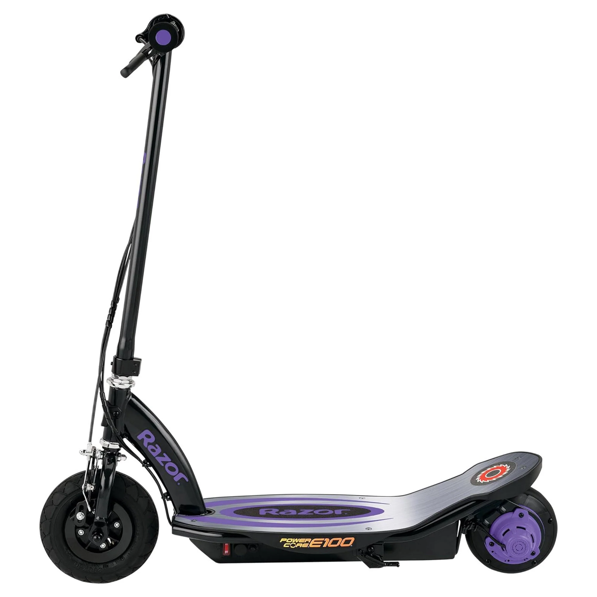Razor Power Core E100 Electric Scooter with Aluminum Deck and Hand Brake, Purple - Image 8