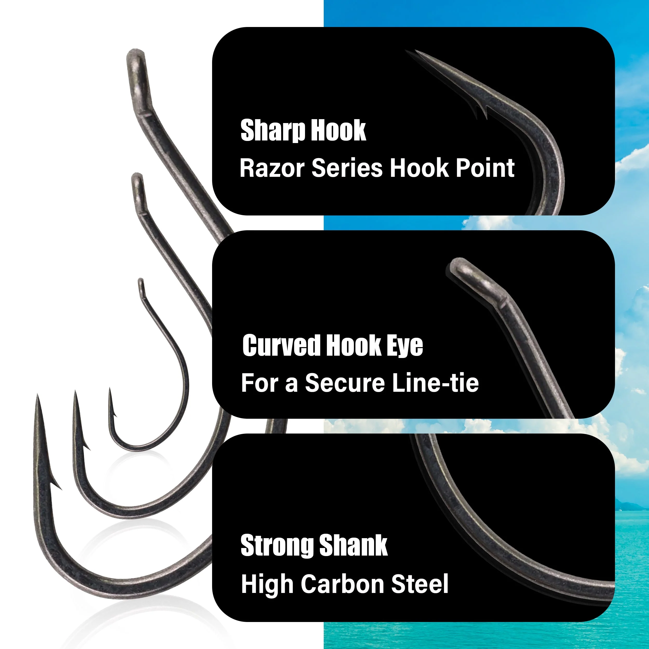 Reaction Tackle Drop Shot Hooks- Pack of 50 - Image 6