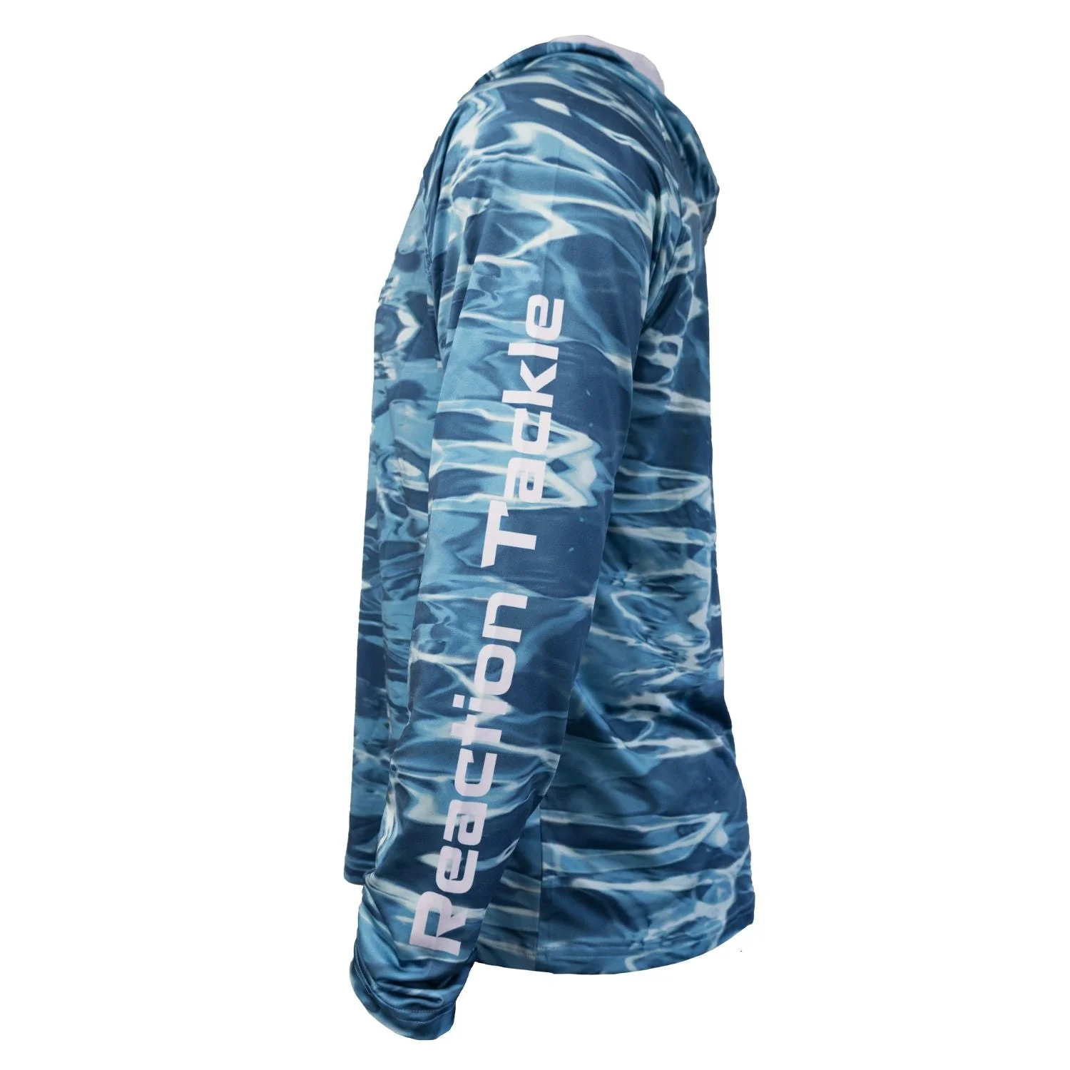Reaction Tackle SPF UPF 50+ Long Sleeve Hooded Fishing Shirt - Image 5