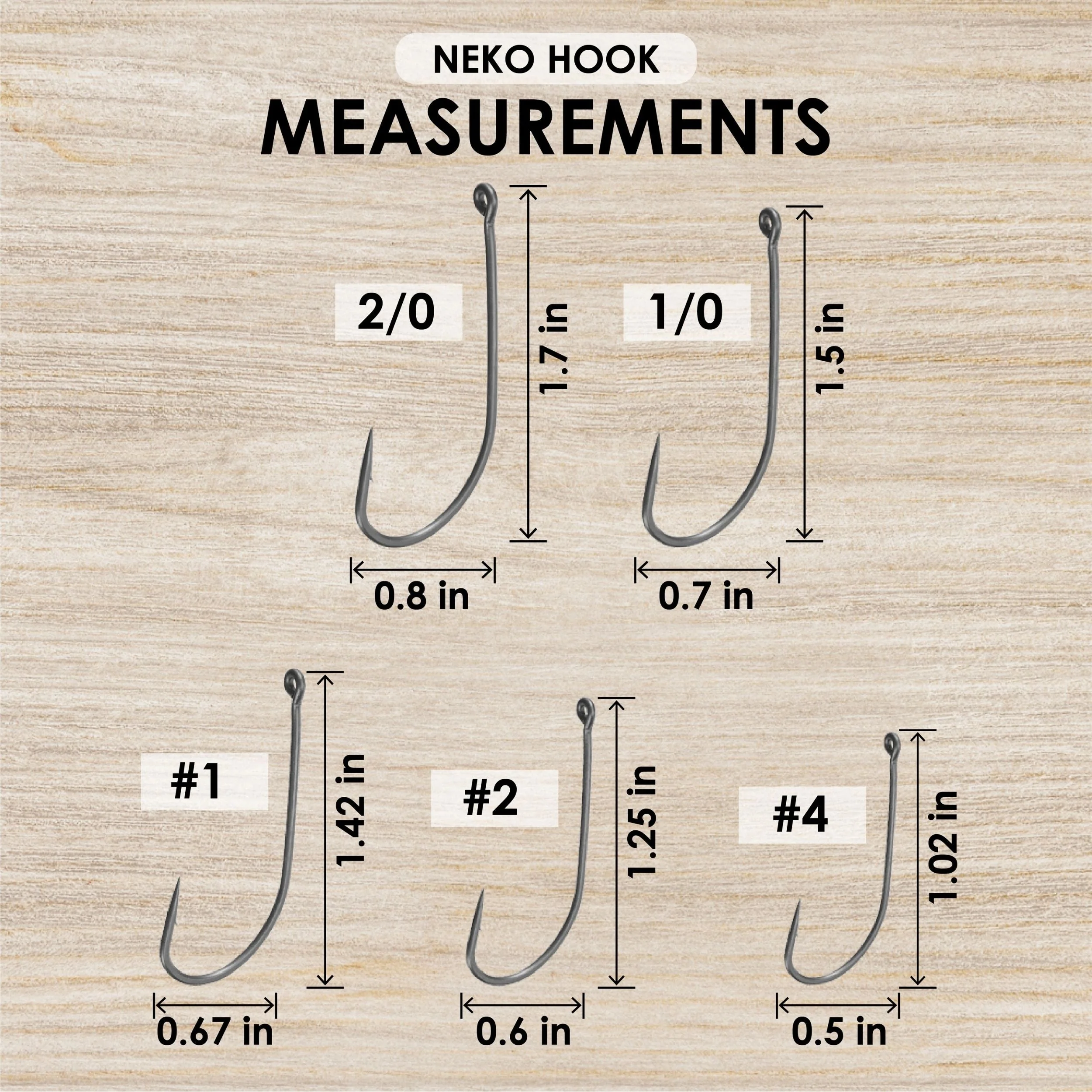 Reaction Tackle Wacky Neko Hooks- 25 Pack - Image 14