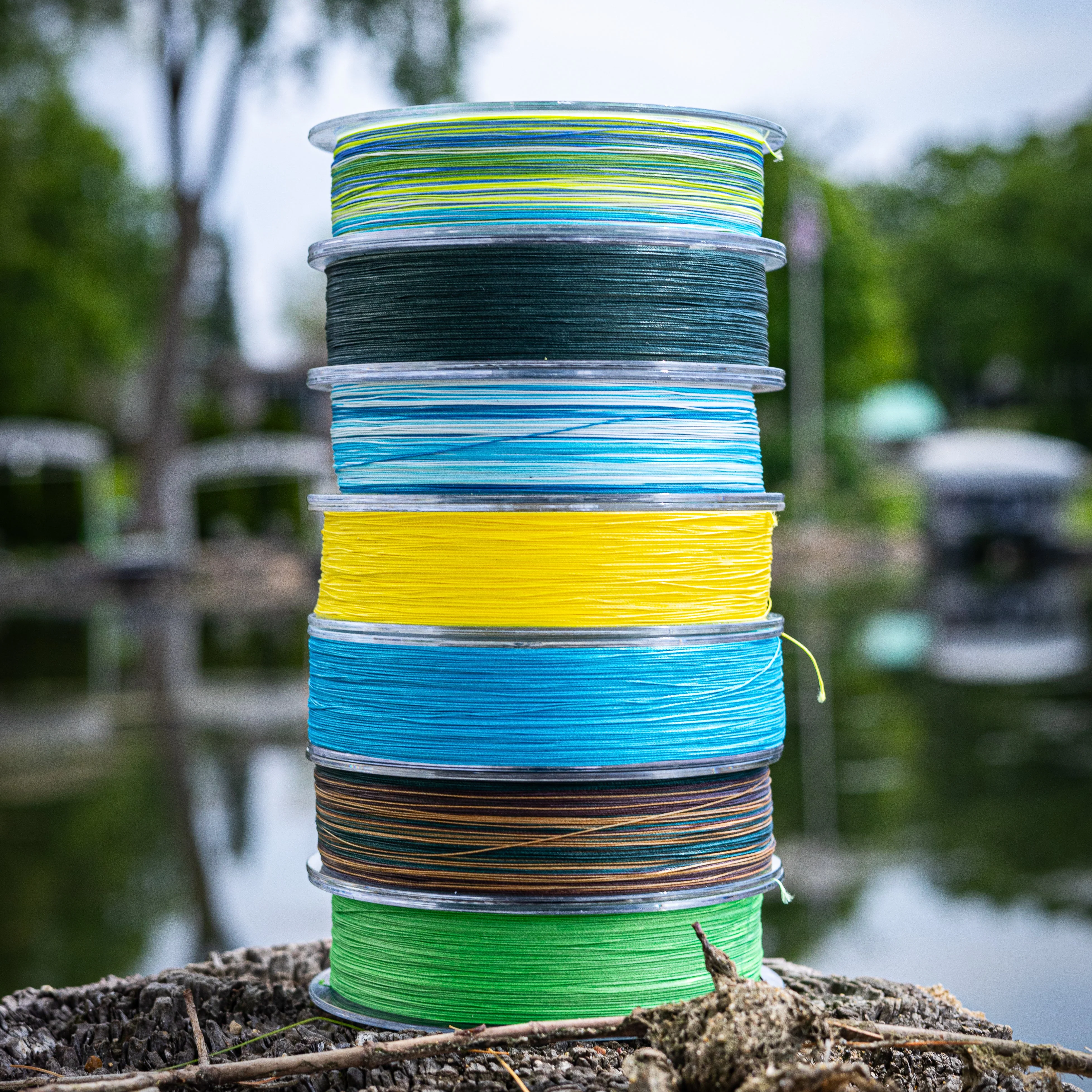 Reaction Tackle X8 Braided Fishing Line - Moss Green 8 Strand - Image 5