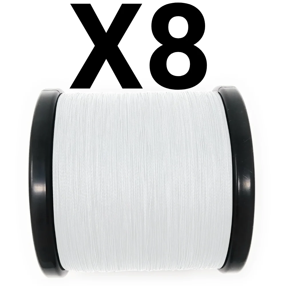 Reaction Tackle X8 Braided Fishing Line - NO FADE White 8 Strand - NEW - Image 11