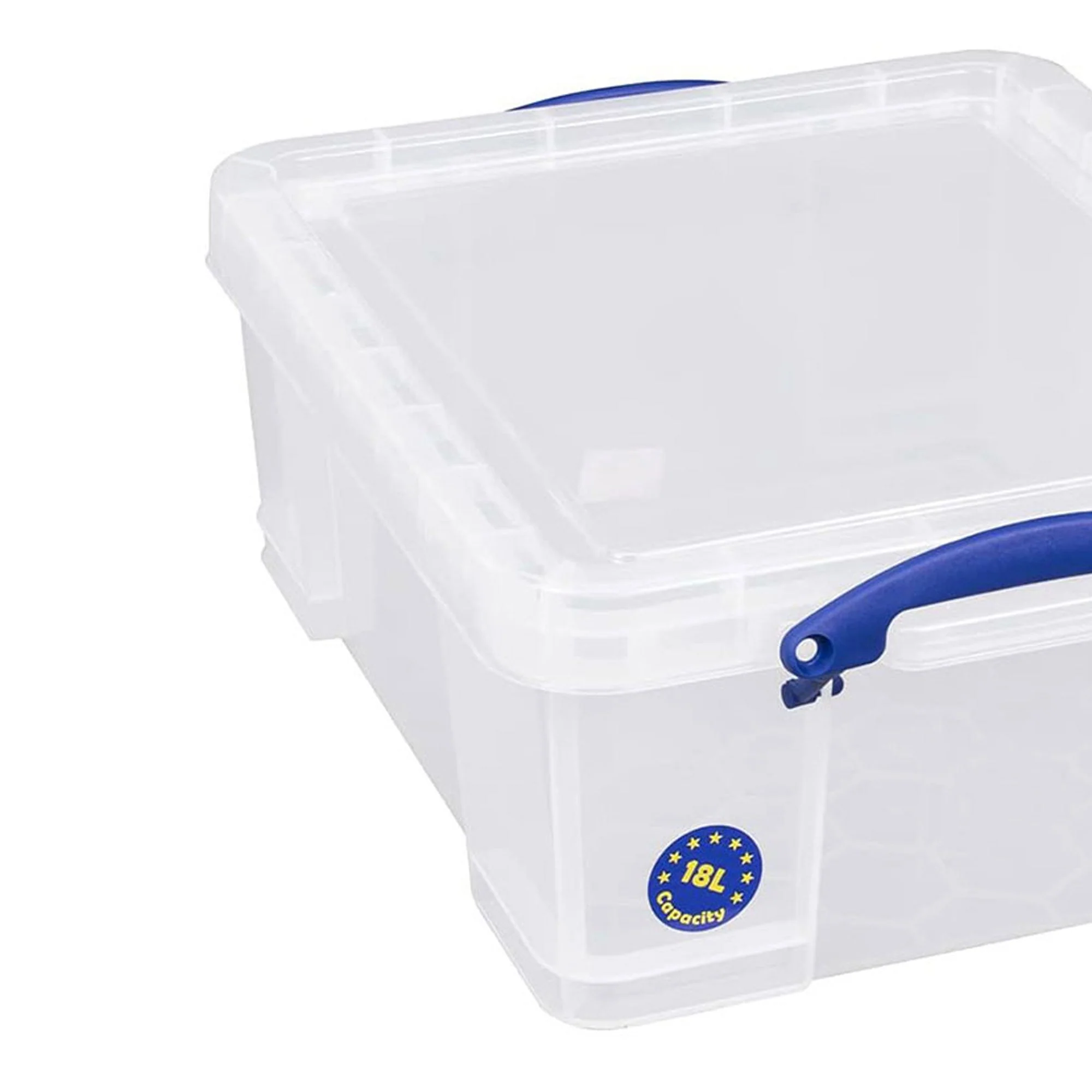 Really Useful Box 18L Storage Container w/Snap Lid & Clip Lock Handle, 8 Pack - Image 10