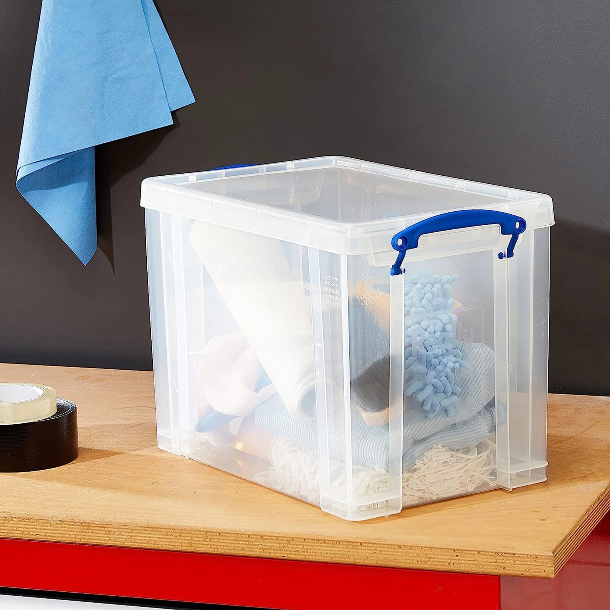 Really Useful Box 19L Storage Container with Lid and Clip Lock Handles, (4 Pack) - Image 9