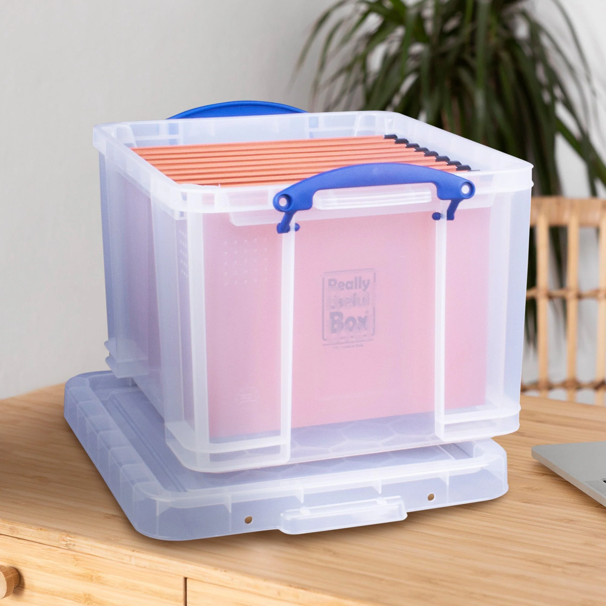 Really Useful Box 32 Liter Storage Container w/Snap Lock Handles, 6 Pack, Clear - Image 5