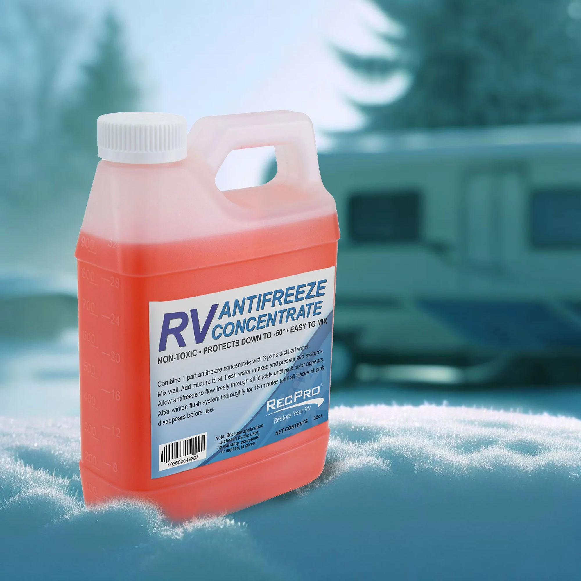 RecPro 32 Oz RV Antifreeze Concentrate Fluid for Winterizing Vehicles (3 Pack) - Image 5
