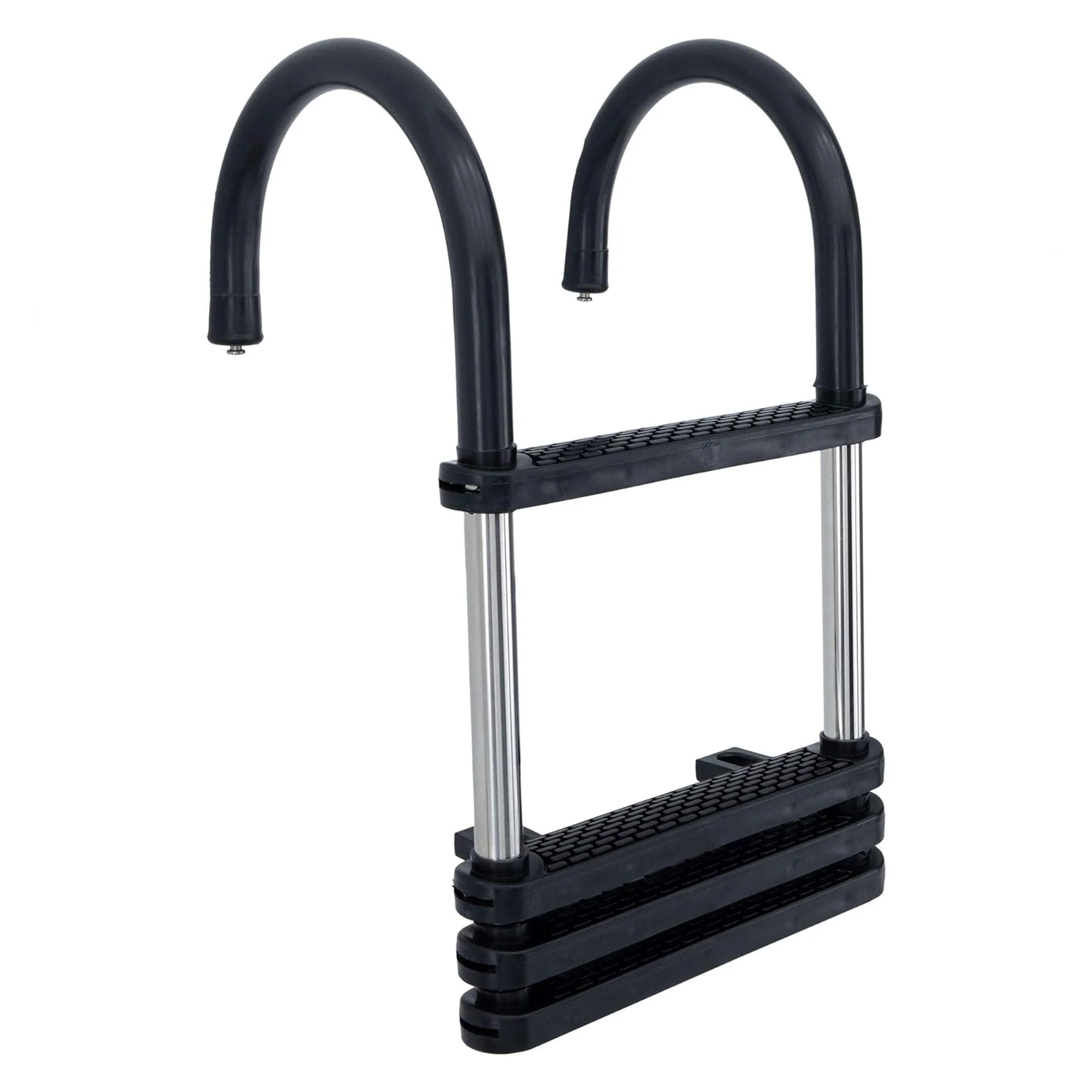 RecPro Compact Stainless Steel Heavy Duty 4 Step Pontoon Boat Boarding Ladder - Image 11