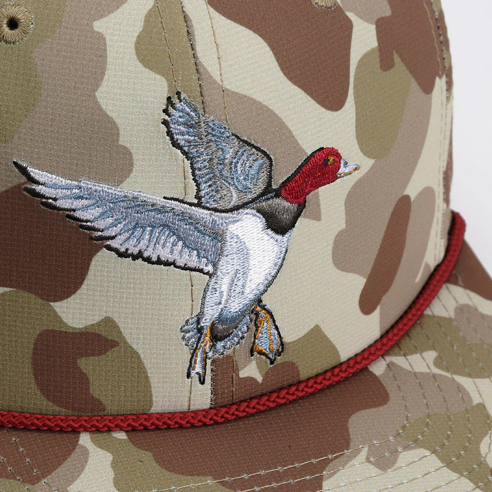 Redhead Duck Hat 6-Panel Waterfowl Rope Cap - Image 5