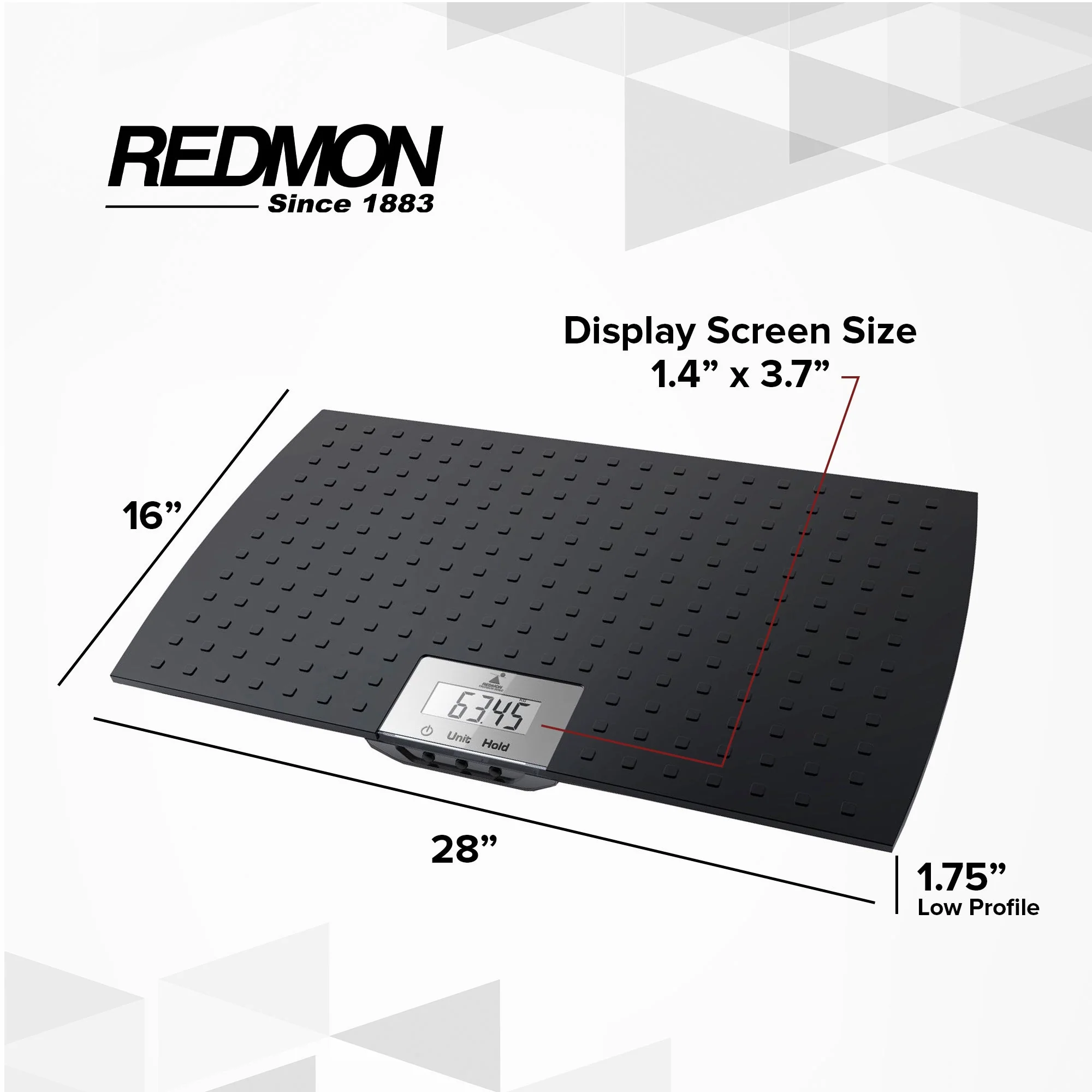 Redmon Pet Partners Large Non-Skid Rubber Precision Digital Pet Weight Scale - Image 3