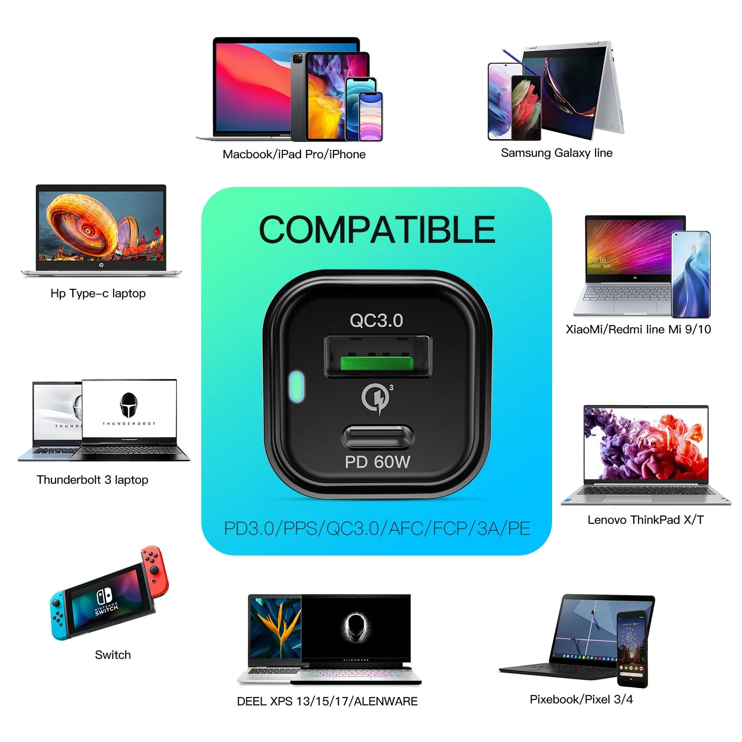 REXING JETSPEED Black 78W PowerDelivery+ USB-C/USB Car Charger - Image 7