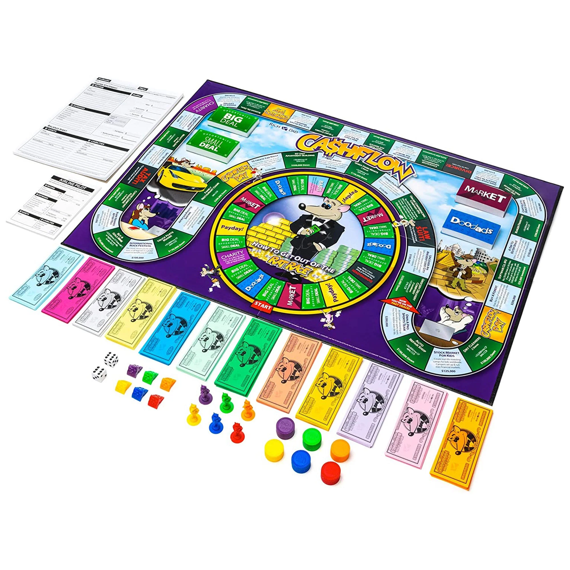 Rich Dad CASHFLOW Financial Literacy Educational Board Game, 2020, (2 Pack) - Image 6