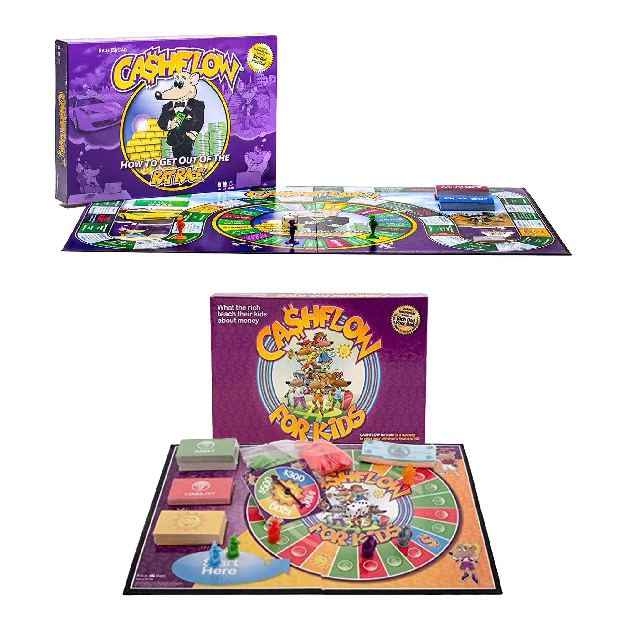 Rich Dad CASHFLOW How To Get Out Of The Rat Race Board Game, Adult & Kid Version - Image 12