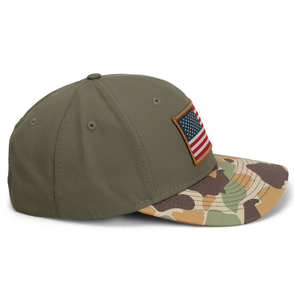 Riverside Old School Flag Cap Structured Ripstop Cap - Image 6