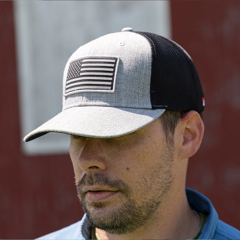 Riverside Reflective American Flag Cap Mesh Back - Image 4