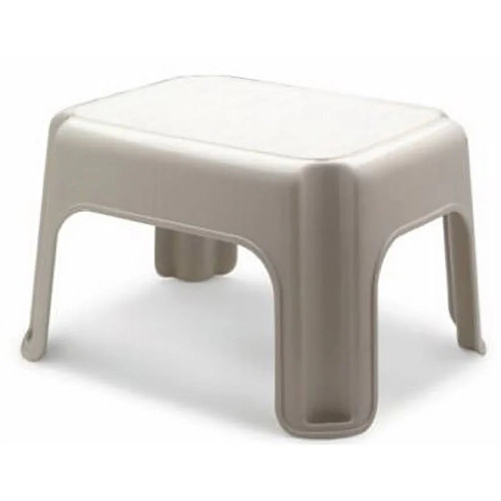 Rubbermaid 1 Step Lightweight Slip Resistant Roughneck Tough Step Stool, Tan - Image 2