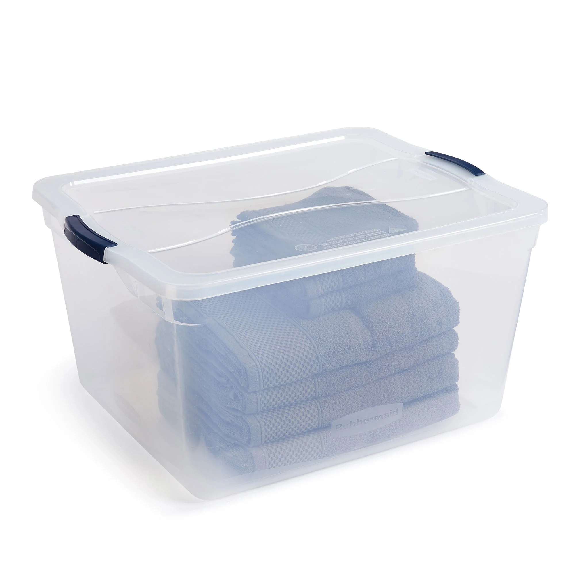 Rubbermaid Cleverstore 74 Qt Latching Plastic Storage Container & Lid (8 Pack) - Image 4
