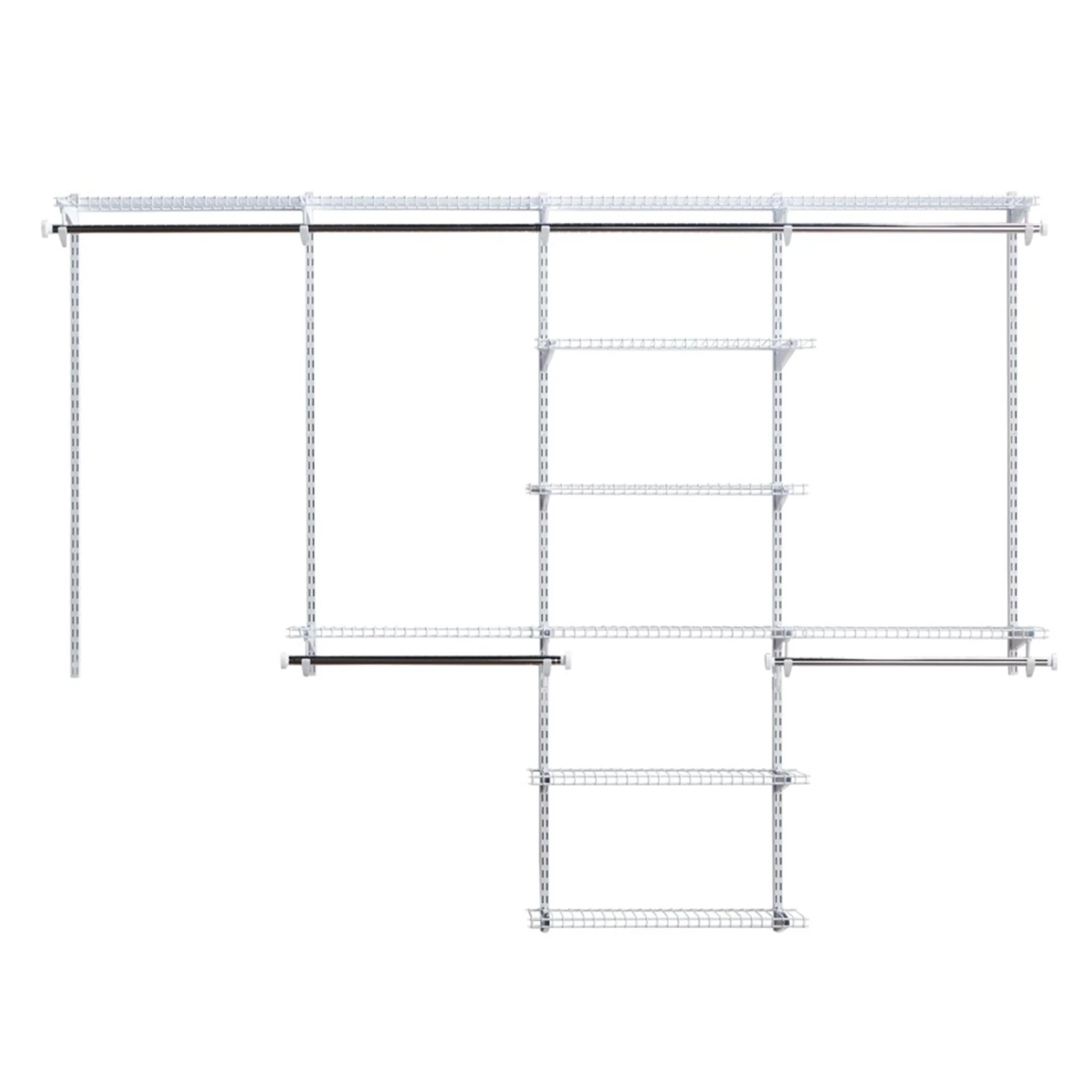 Rubbermaid Configurations Classic Custom 4' to 8' Wide Metal Closet Storage Kit - Image 4