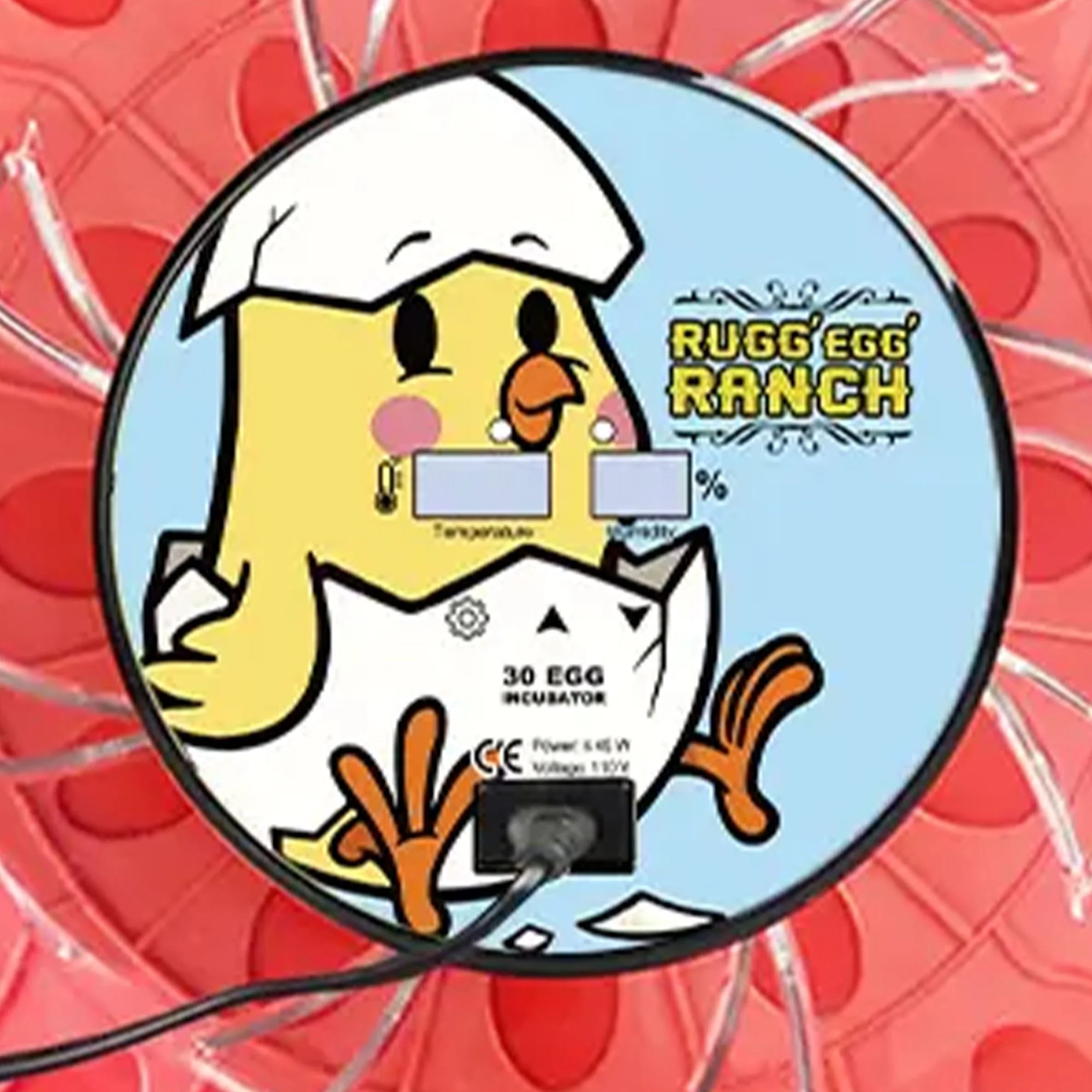 Rugg'EGG' Ranch 30 Egg Auto Turning Incubator w/Temperature & Humidity Display - Image 4