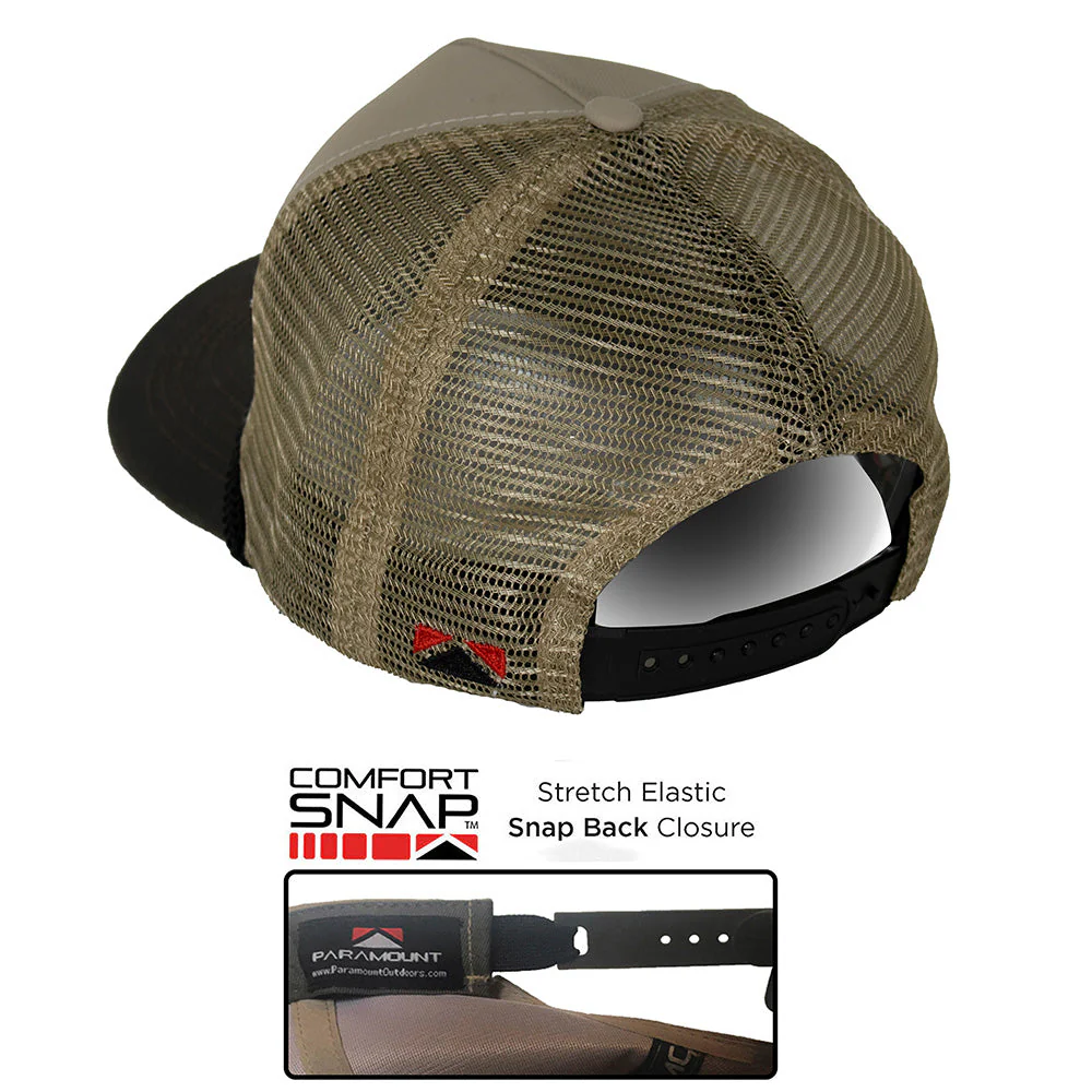 Running Deer 5-Panel Wax Cloth Visor Trucker Hat - Image 3